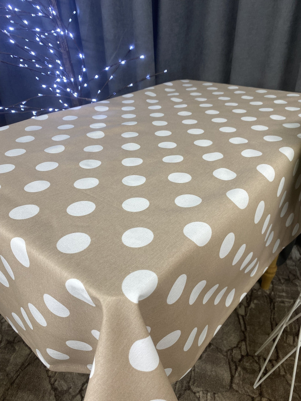Linen waterproof tablecloth with Teflon, Geometry collection, luxury quality (custom or standard size)