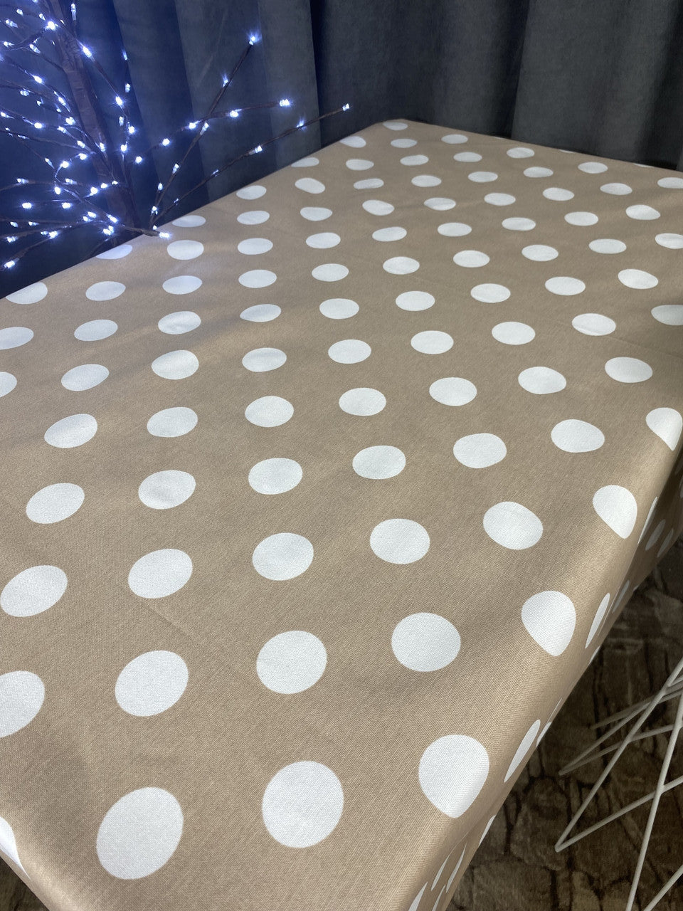 Linen waterproof tablecloth with Teflon, Geometry collection, luxury quality (custom or standard size)