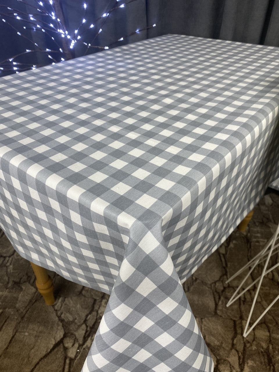 Linen waterproof tablecloth with Teflon, Geometry collection, luxury quality (custom or standard size)