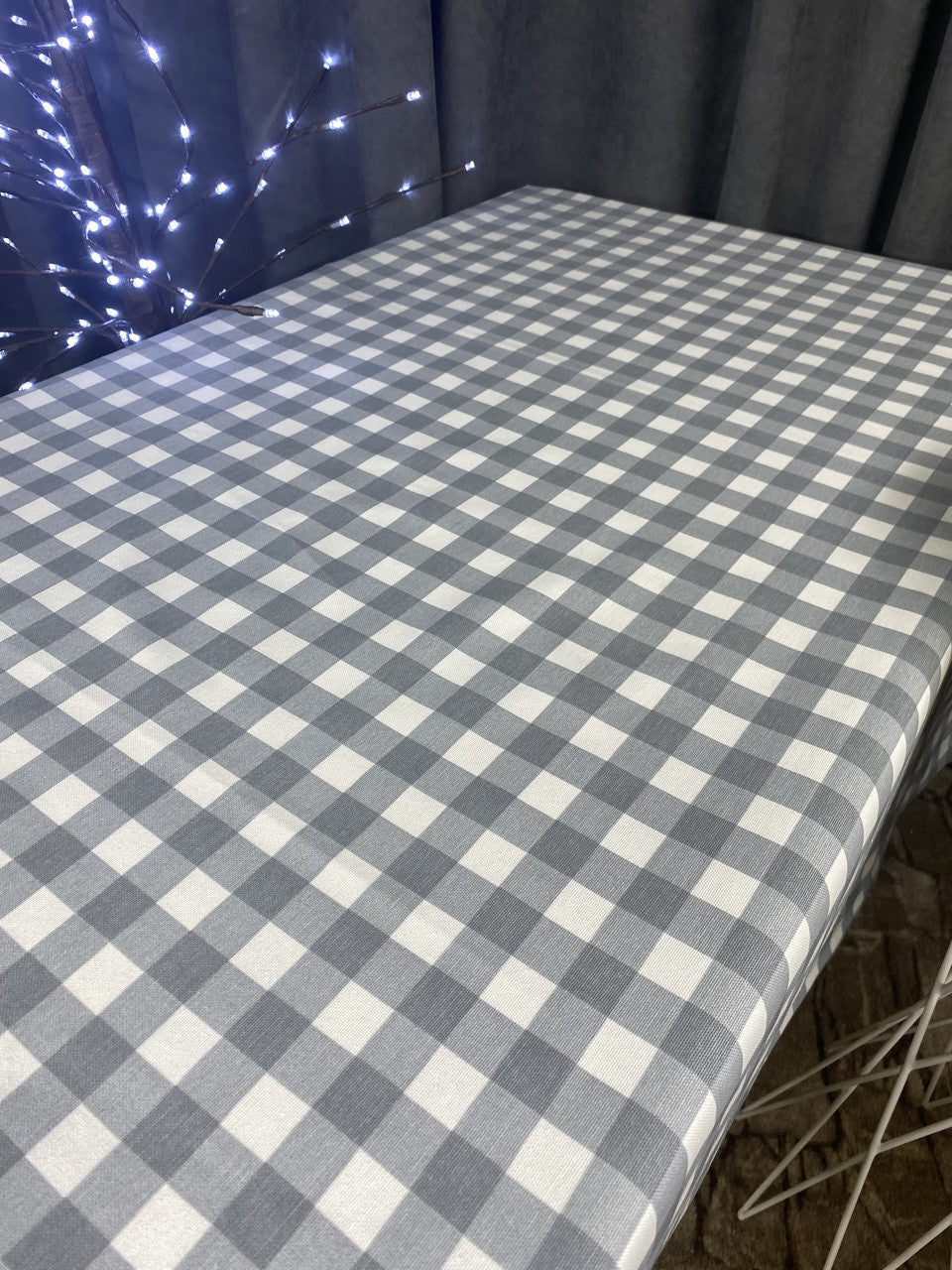 Linen waterproof tablecloth with Teflon, Geometry collection, luxury quality (custom or standard size)