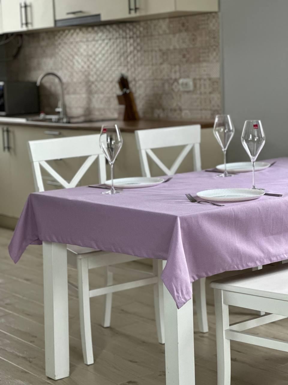 Linen waterproof tablecloth with Teflon, Geometry collection, luxury quality (custom or standard size)