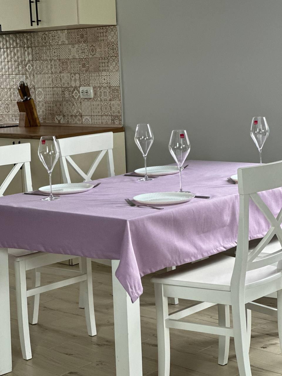 Linen waterproof tablecloth with Teflon, Geometry collection, luxury quality (custom or standard size)