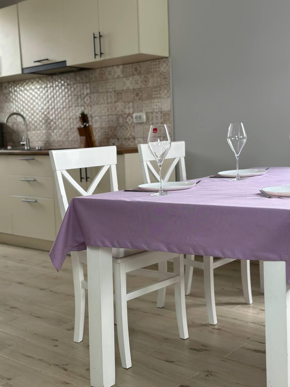 Linen waterproof tablecloth with Teflon, Geometry collection, luxury quality (custom or standard size)