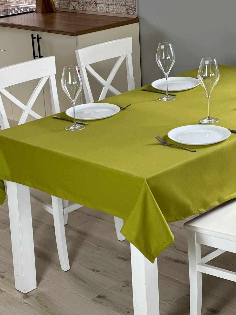 Linen waterproof tablecloth with Teflon, Geometry collection, luxury quality (custom or standard size)