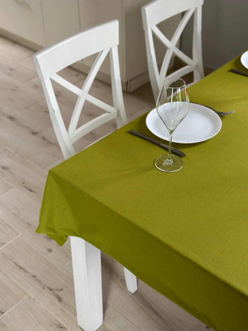 Linen waterproof tablecloth with Teflon, Geometry collection, luxury quality (custom or standard size)