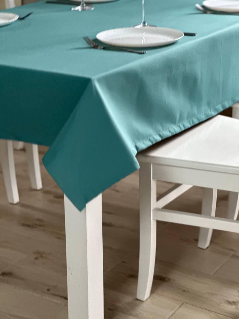 Linen waterproof tablecloth with Teflon, Geometry collection, luxury quality (custom or standard size)