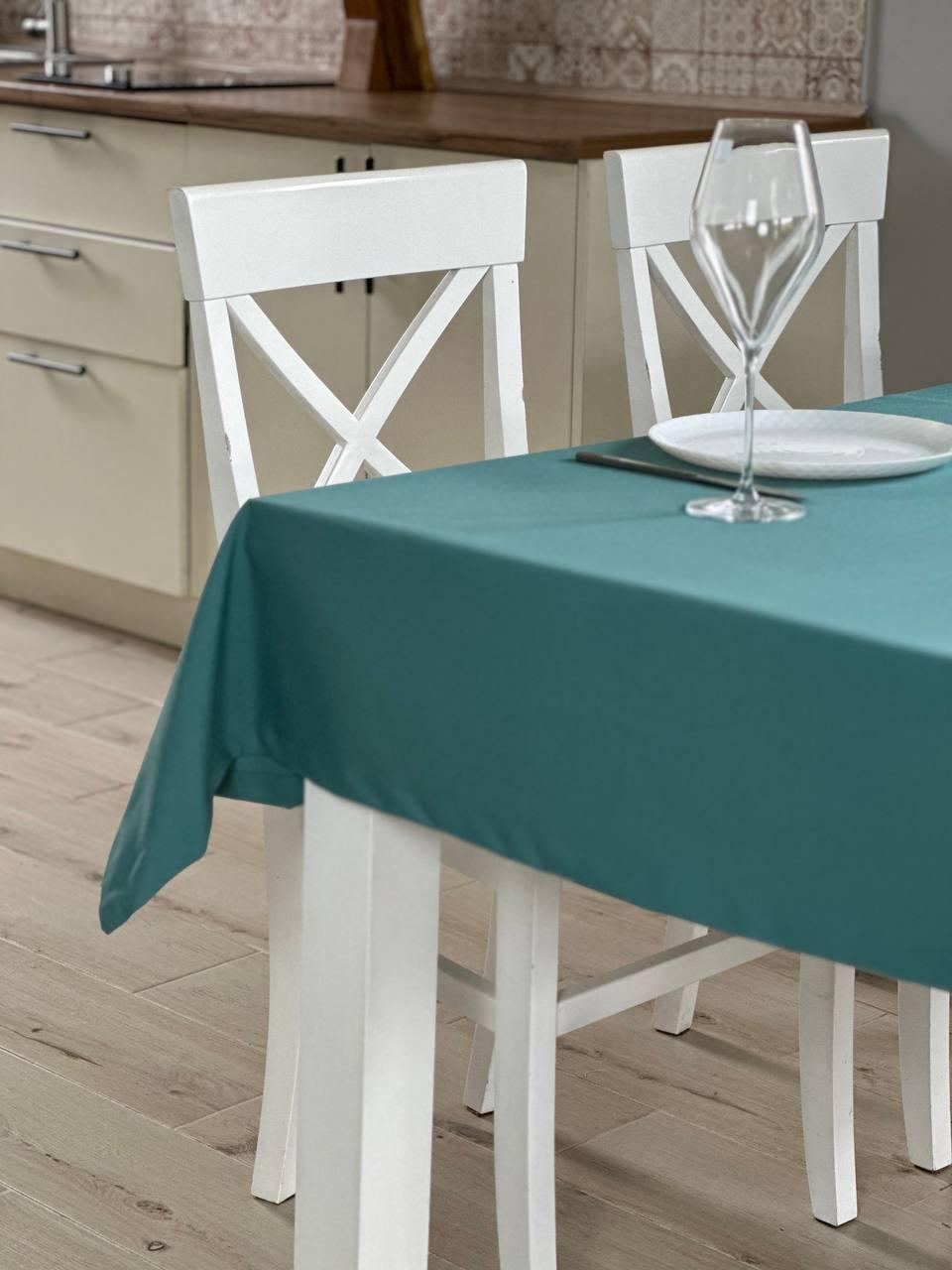 Linen waterproof tablecloth with Teflon, Geometry collection, luxury quality (custom or standard size)