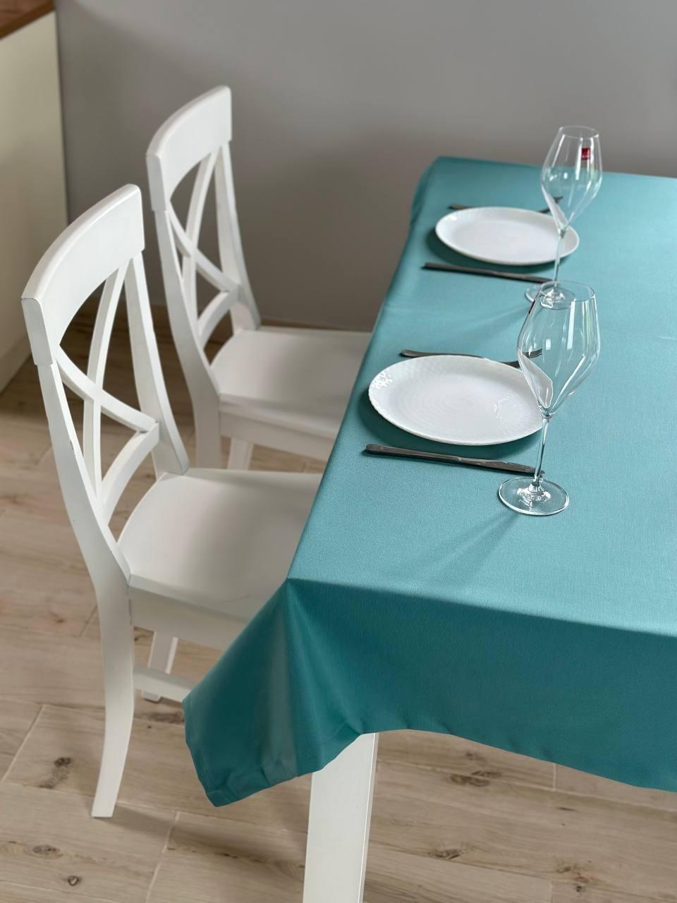 Linen waterproof tablecloth with Teflon, Geometry collection, luxury quality (custom or standard size)