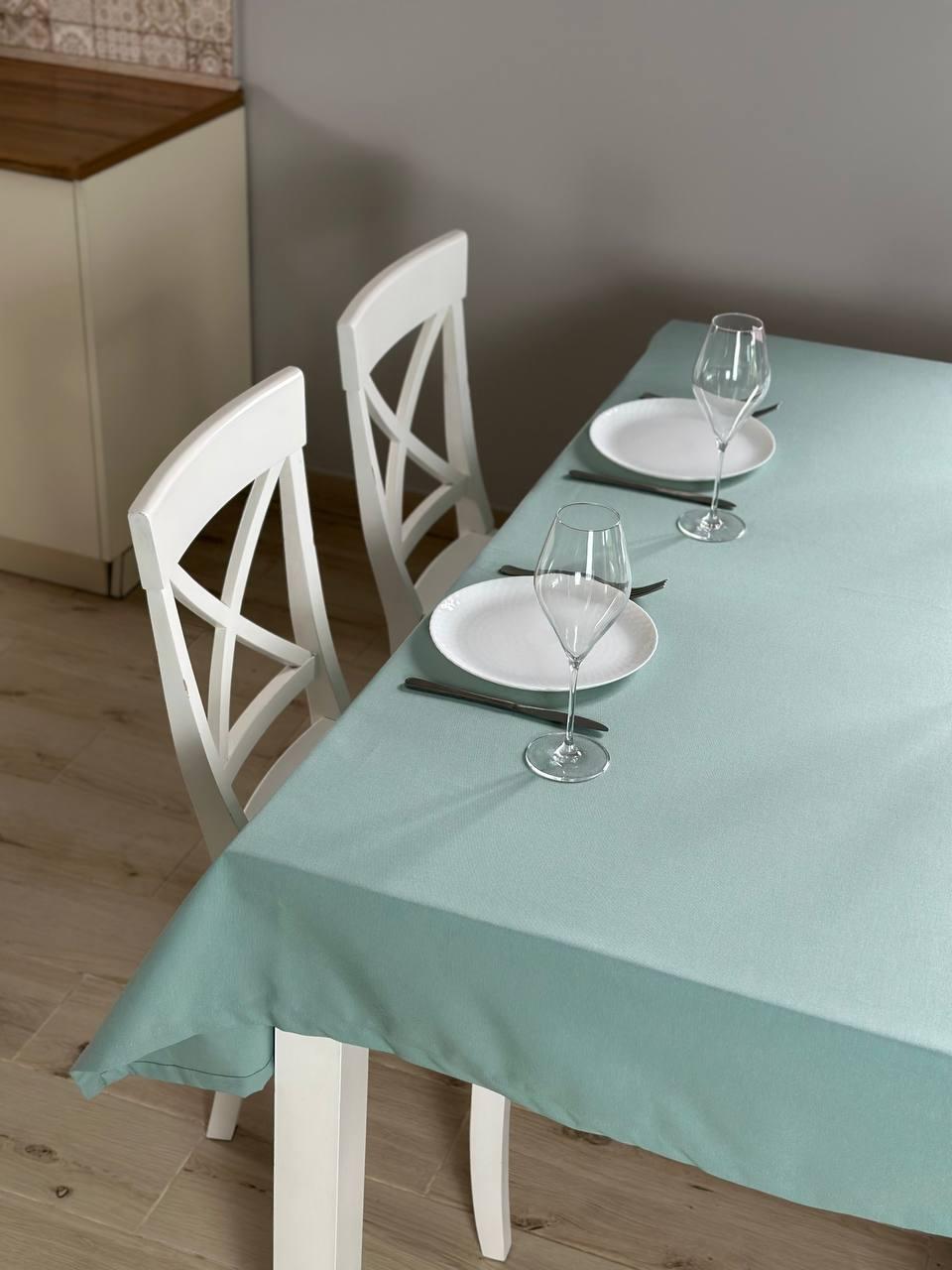 Linen waterproof tablecloth with Teflon, Geometry collection, luxury quality (custom or standard size)