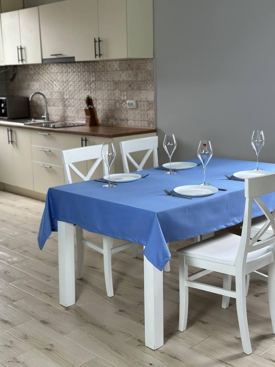 Linen waterproof tablecloth with Teflon, Geometry collection, luxury quality (custom or standard size)