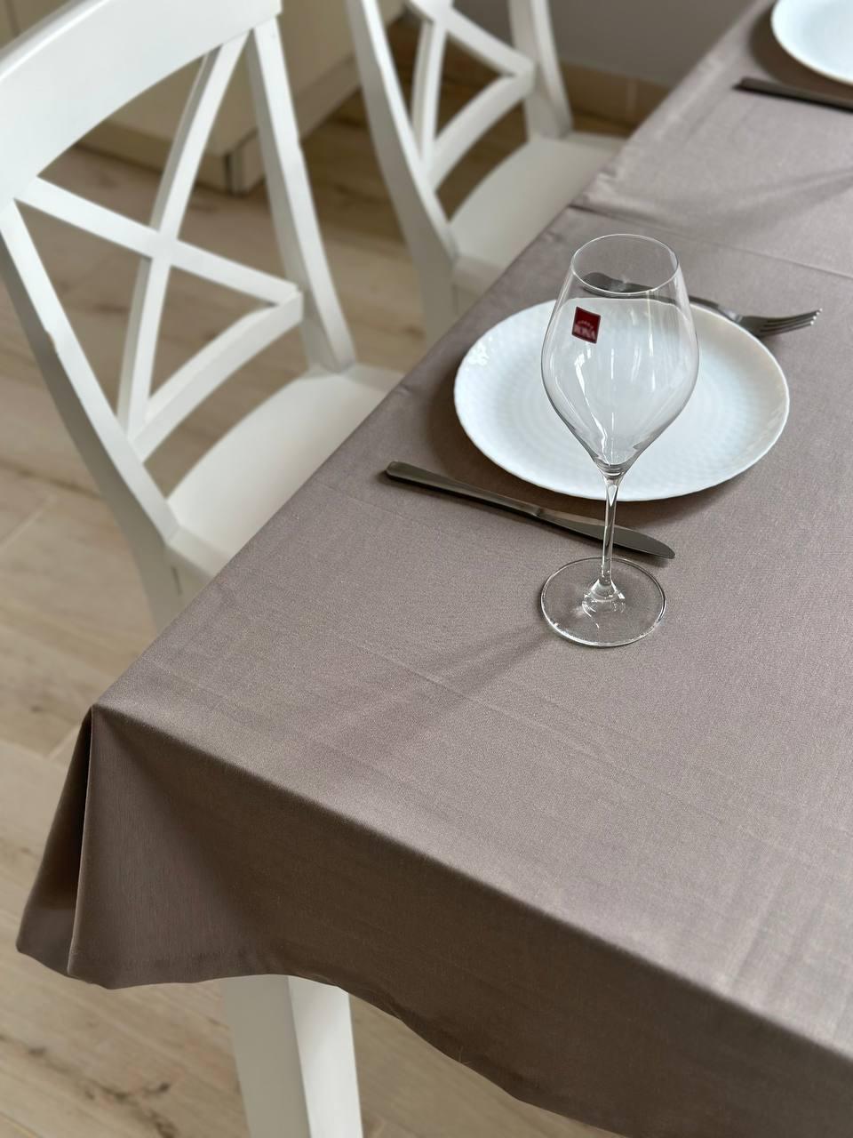 Linen waterproof tablecloth with Teflon, Geometry collection, luxury quality (custom or standard size)