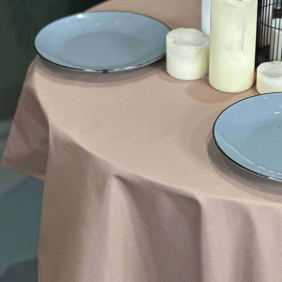 Linen waterproof tablecloth with Teflon, Geometry collection, luxury quality (custom or standard size)