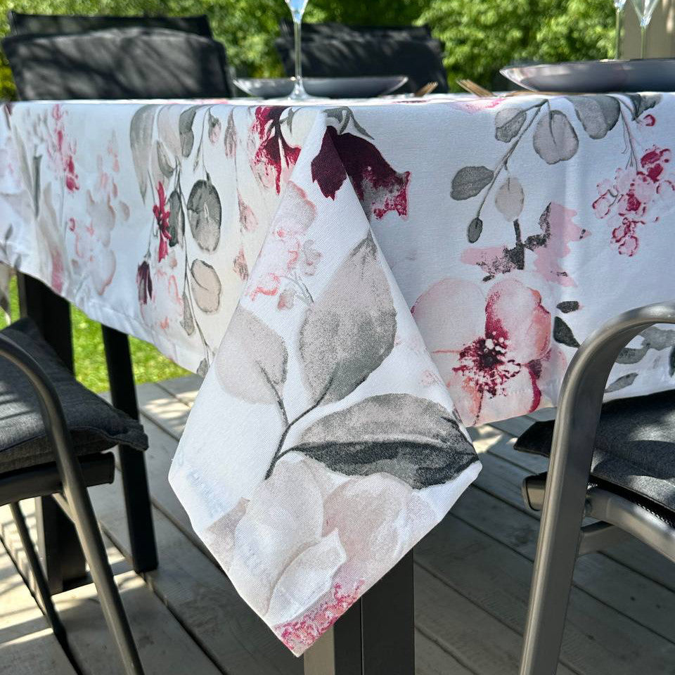 Linen waterproof tablecloth with Teflon, Geometry collection, luxury quality (custom or standard size)