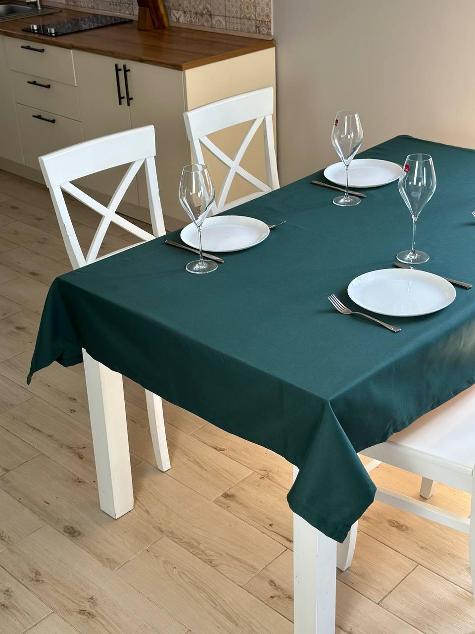 Linen waterproof tablecloth with Teflon, Geometry collection, luxury quality (custom or standard size)
