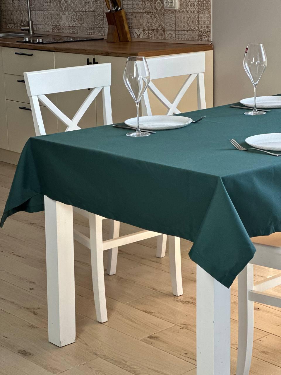 Linen waterproof tablecloth with Teflon, Geometry collection, luxury quality (custom or standard size)