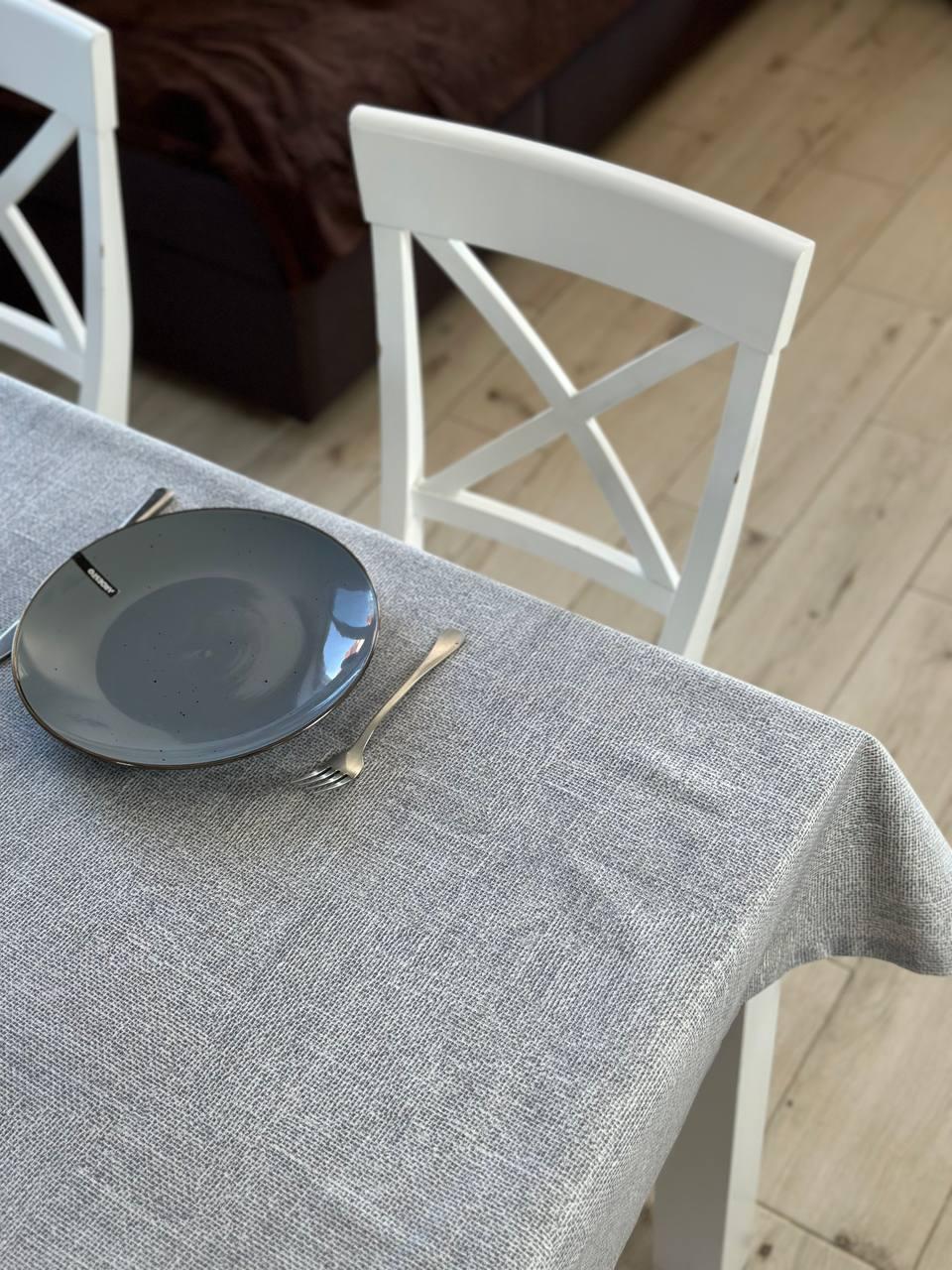 Linen waterproof tablecloth with Teflon, Geometry collection, luxury quality (custom or standard size)