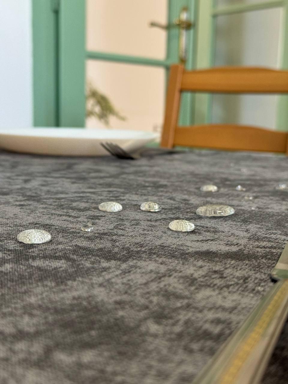 Linen waterproof tablecloth with Teflon, Geometry collection, luxury quality (custom or standard size)