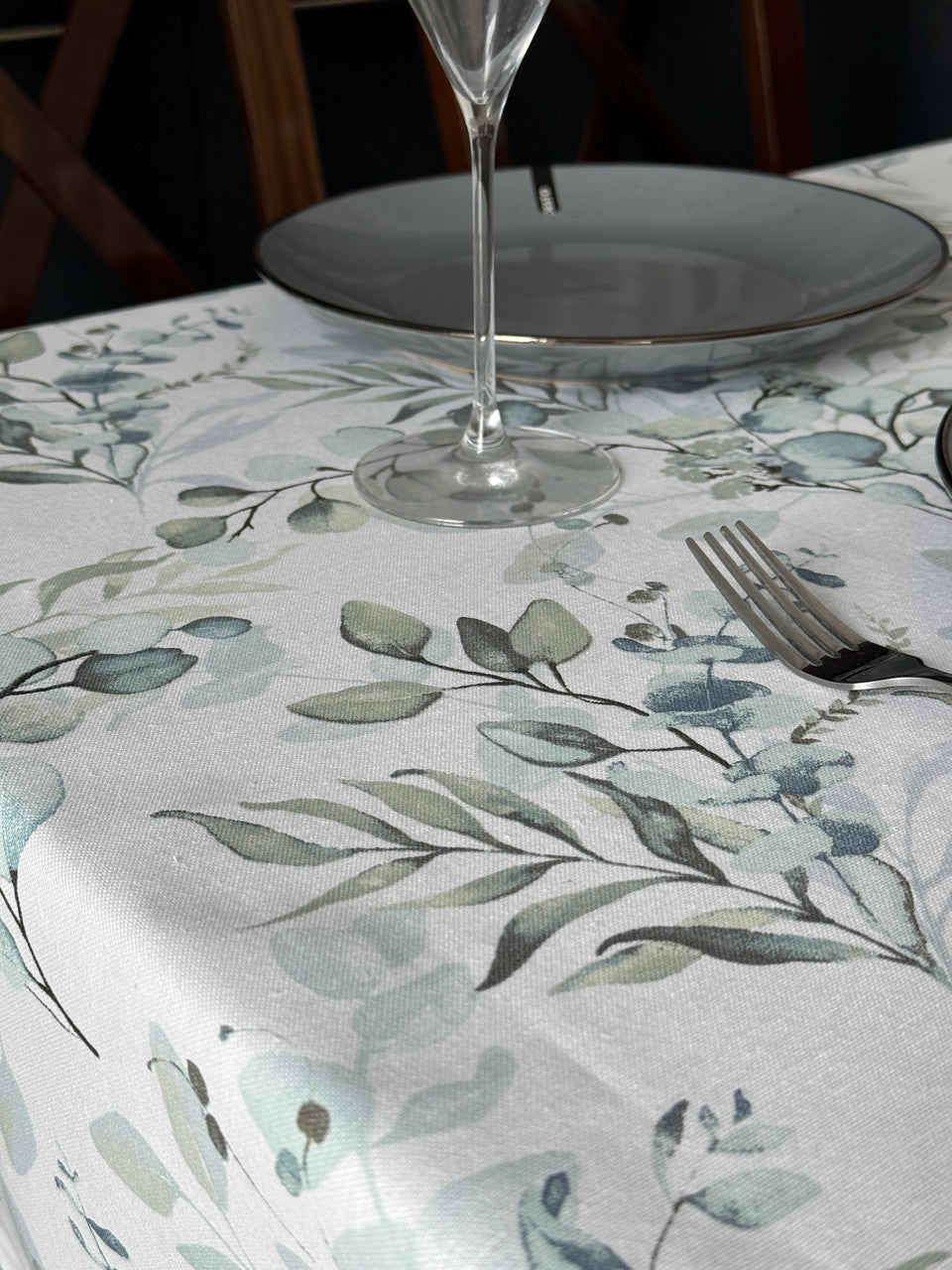 Linen waterproof tablecloth with Teflon, Geometry collection, luxury quality (custom or standard size)