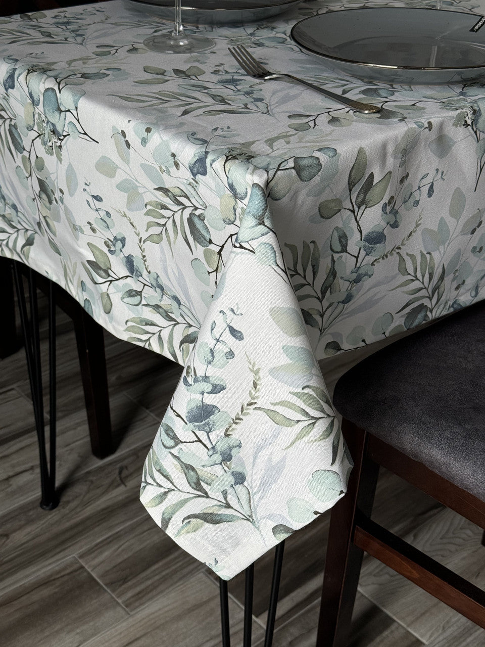 Linen waterproof tablecloth with Teflon, Geometry collection, luxury quality (custom or standard size)