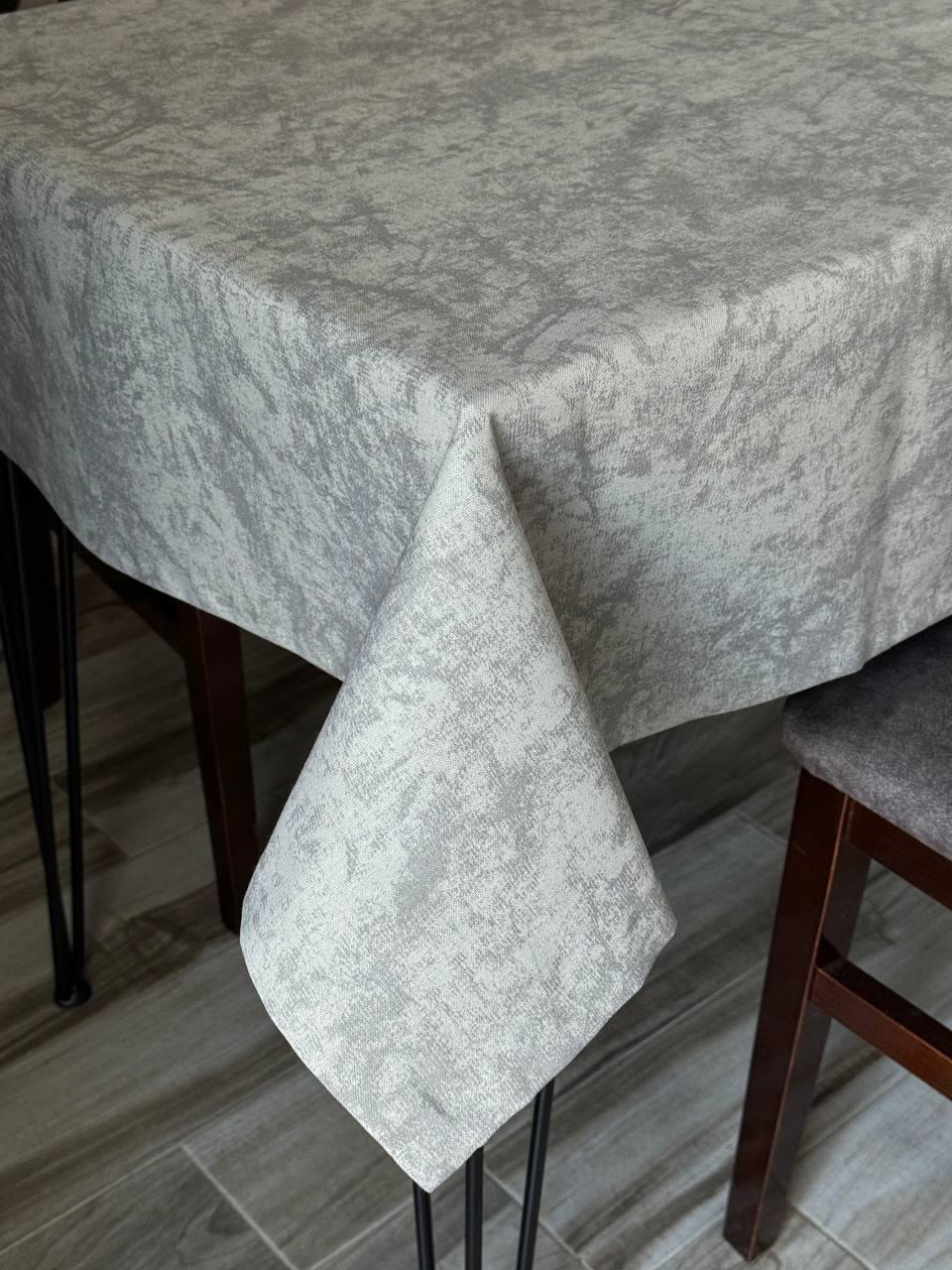 Linen waterproof tablecloth with Teflon, Geometry collection, luxury quality (custom or standard size)