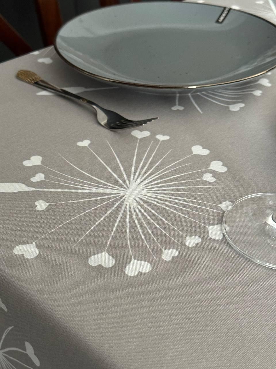 Linen waterproof tablecloth with Teflon, Geometry collection, luxury quality (custom or standard size)
