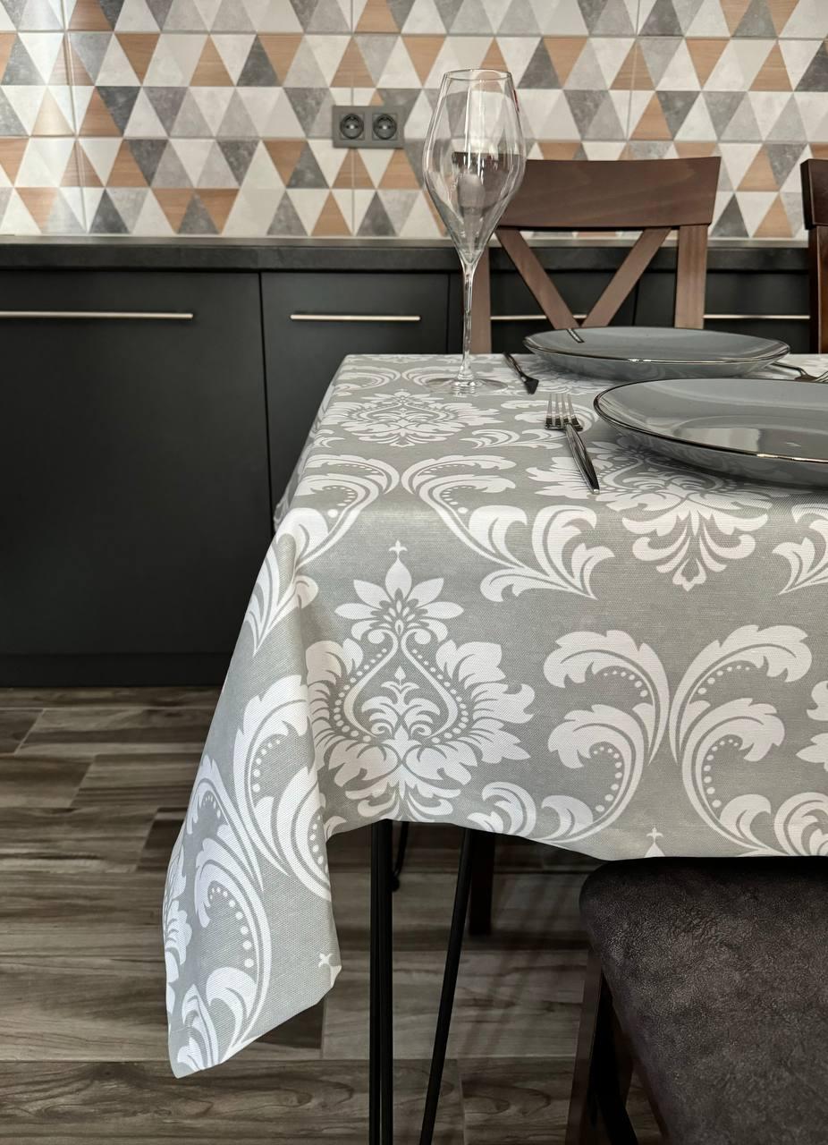 Linen waterproof tablecloth with Teflon, Geometry collection, luxury quality (custom or standard size)