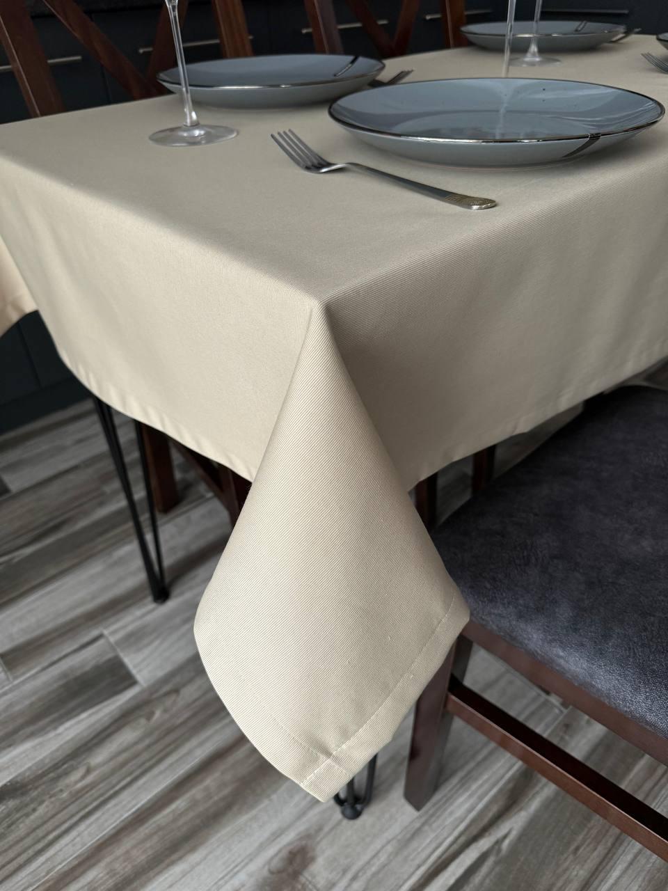Linen waterproof tablecloth with Teflon, Geometry collection, luxury quality (custom or standard size)