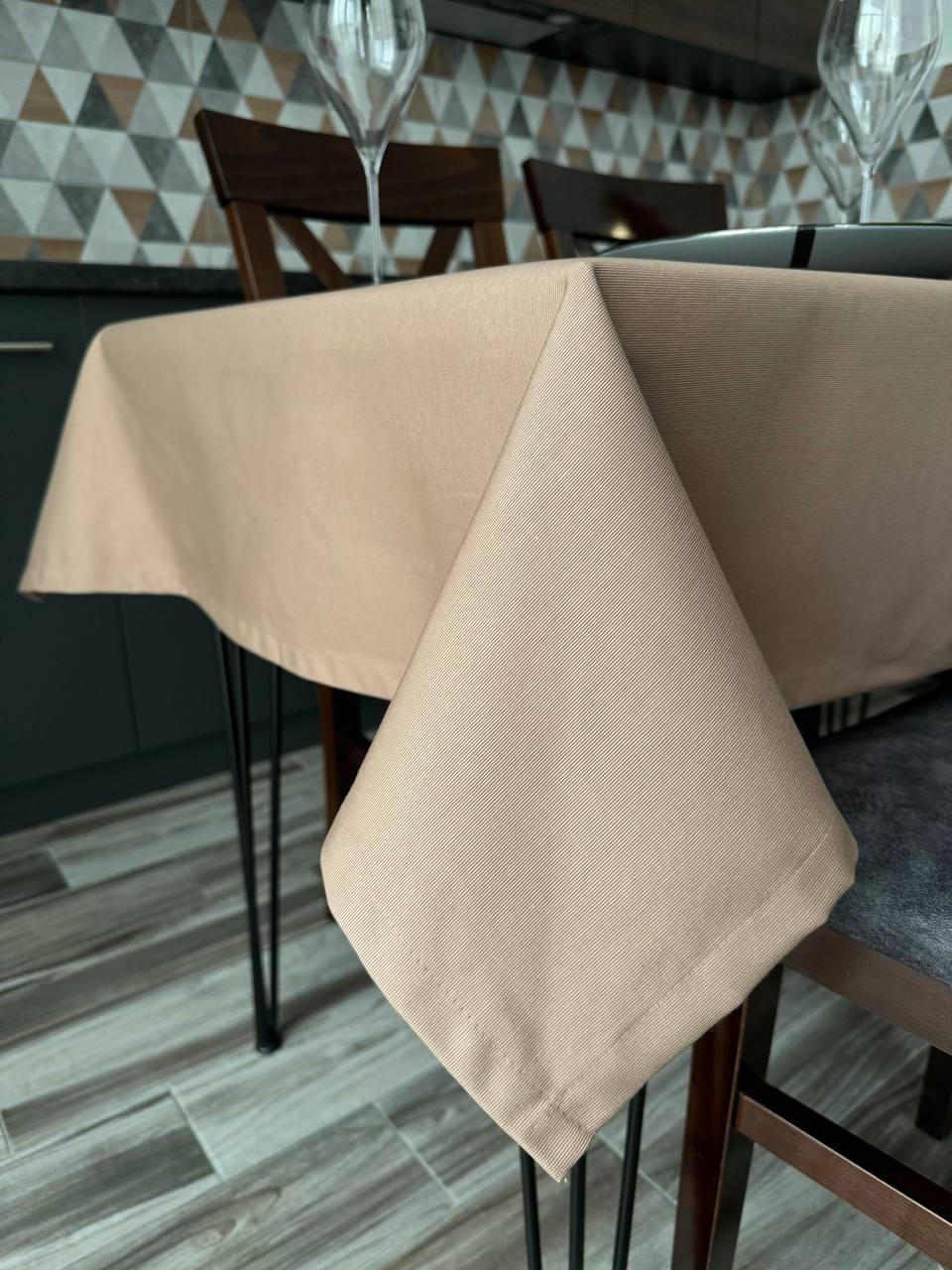 Linen waterproof tablecloth with Teflon, Geometry collection, luxury quality (custom or standard size)