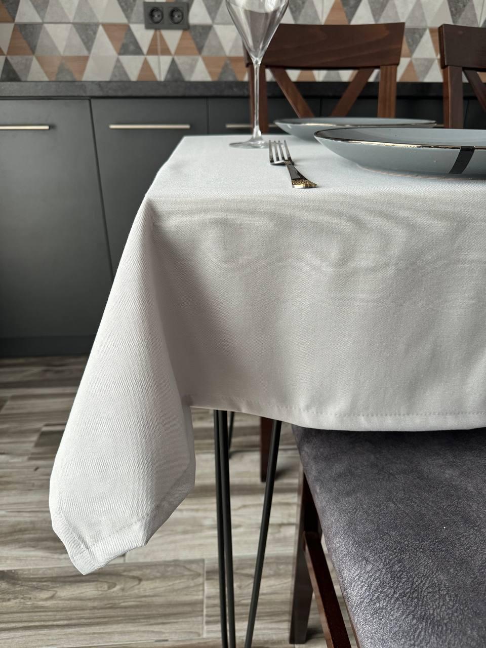 Linen waterproof tablecloth with Teflon, Geometry collection, luxury quality (custom or standard size)