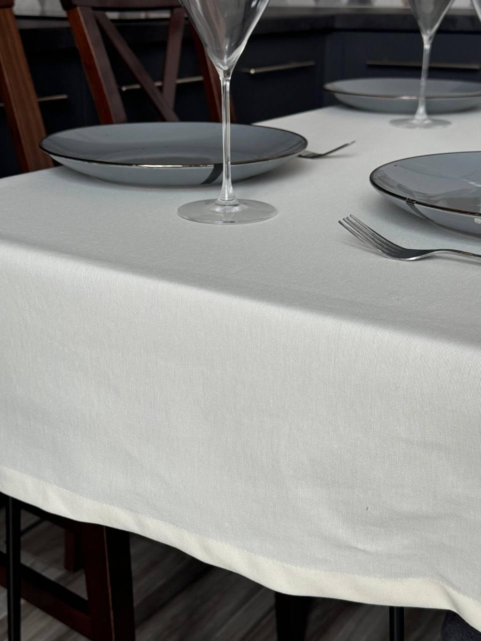 Linen waterproof tablecloth with Teflon, Geometry collection, luxury quality (custom or standard size)