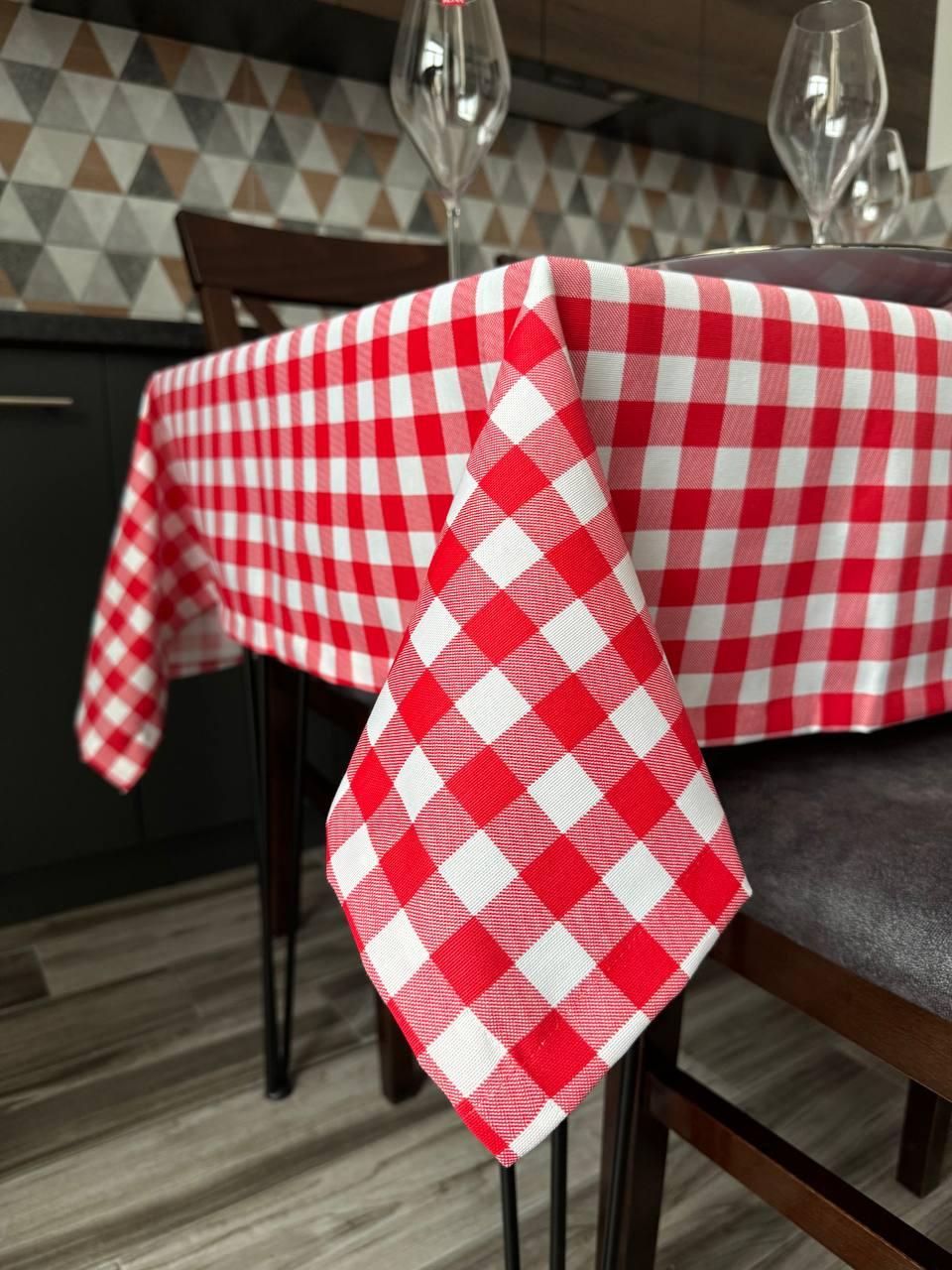 Linen waterproof tablecloth with Teflon, Geometry collection, luxury quality (custom or standard size)