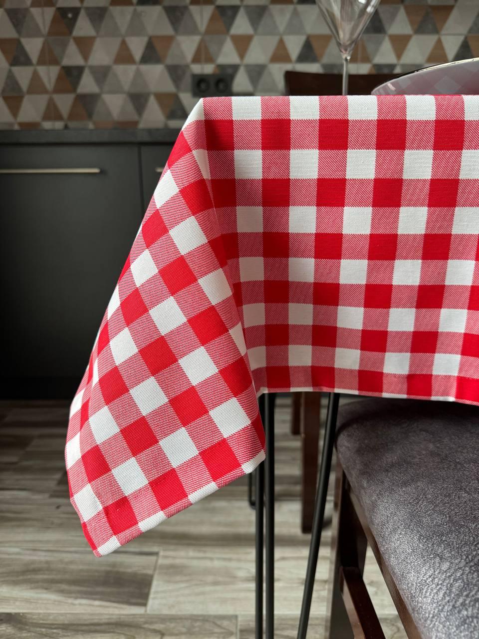 Linen waterproof tablecloth with Teflon, Geometry collection, luxury quality (custom or standard size)