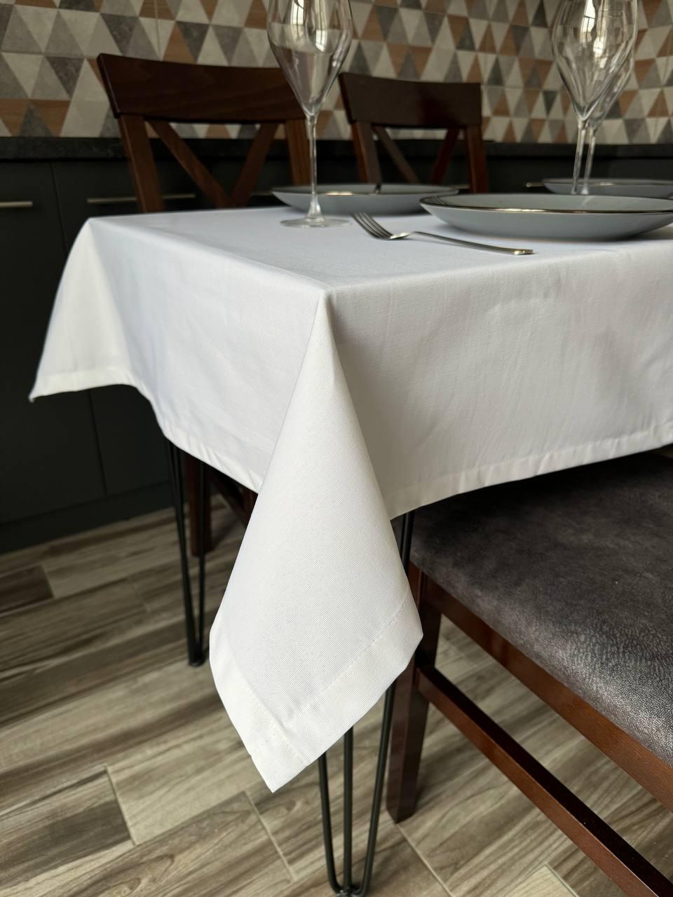 Linen waterproof tablecloth with Teflon, Geometry collection, luxury quality (custom or standard size)