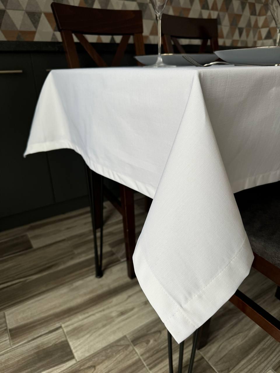 Linen waterproof tablecloth with Teflon, Geometry collection, luxury quality (custom or standard size)