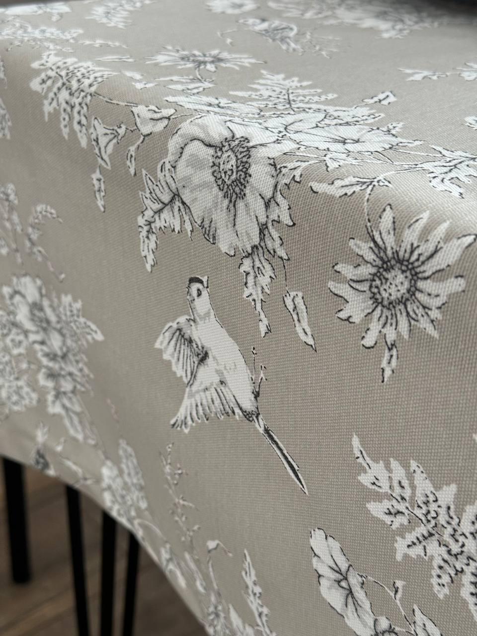 Linen waterproof tablecloth with Teflon, Geometry collection, luxury quality (custom or standard size)