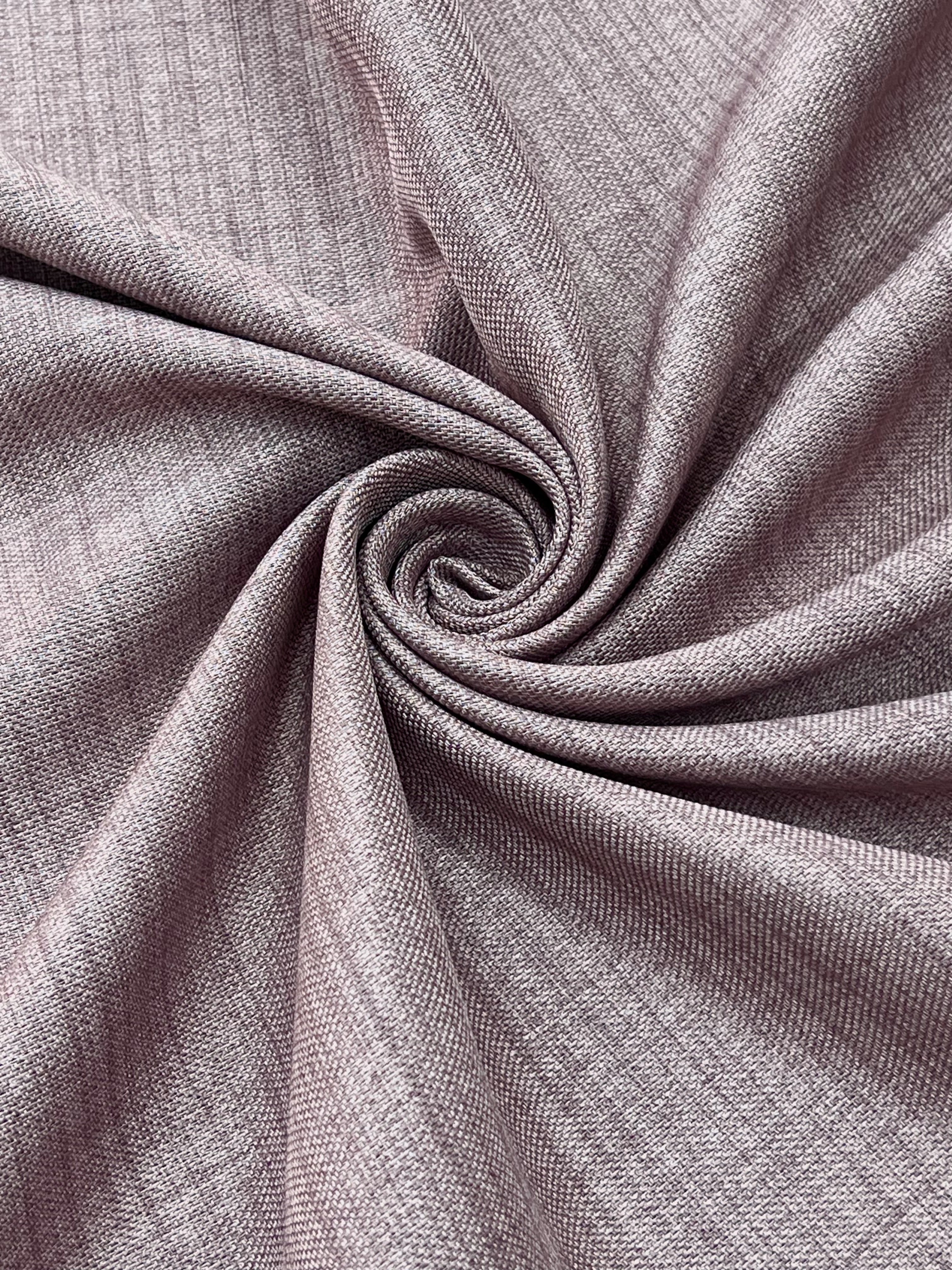 Plain linen curtain with blackout lining, pink color