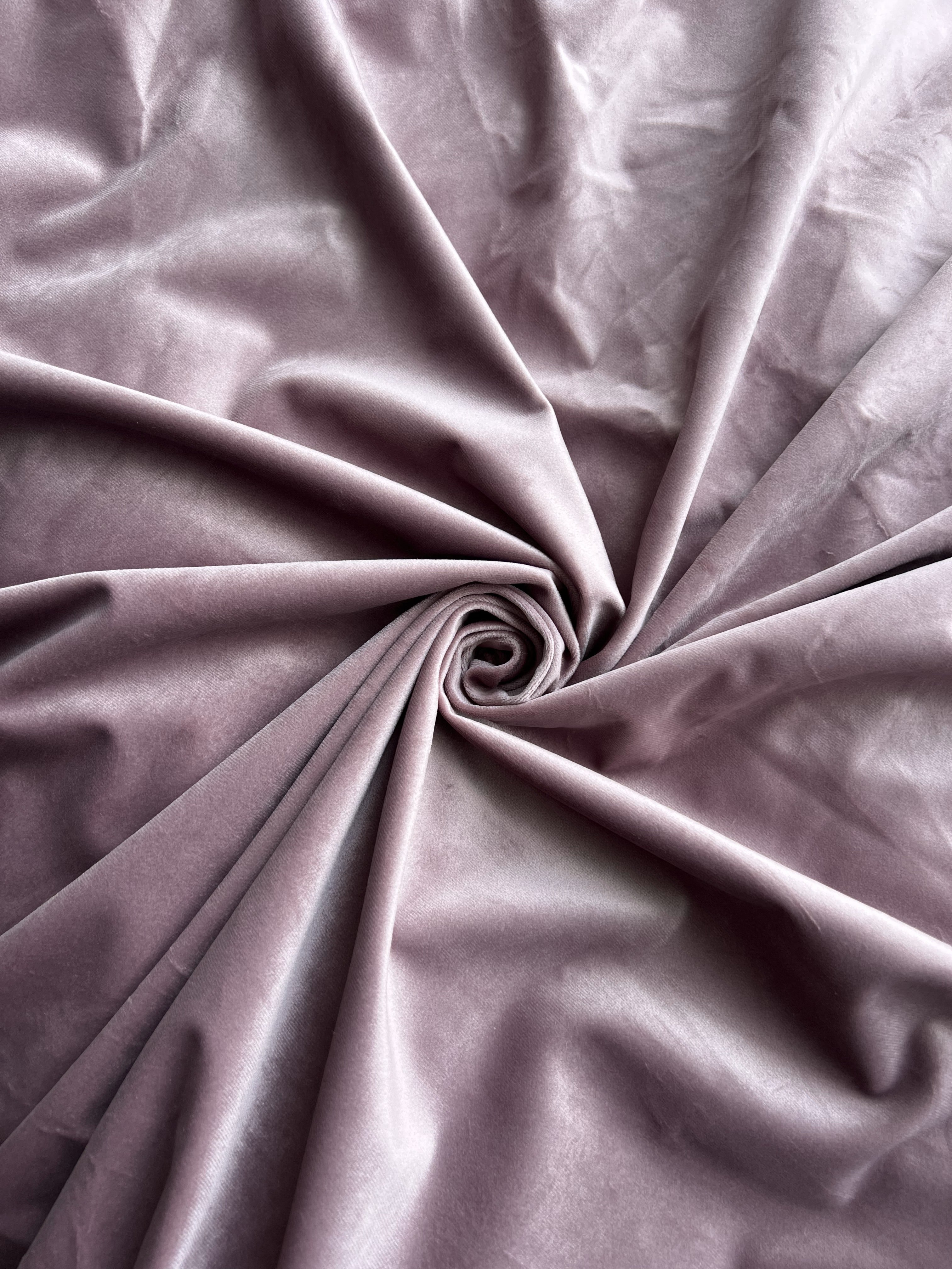 Velvet plain curtains, lavender color
