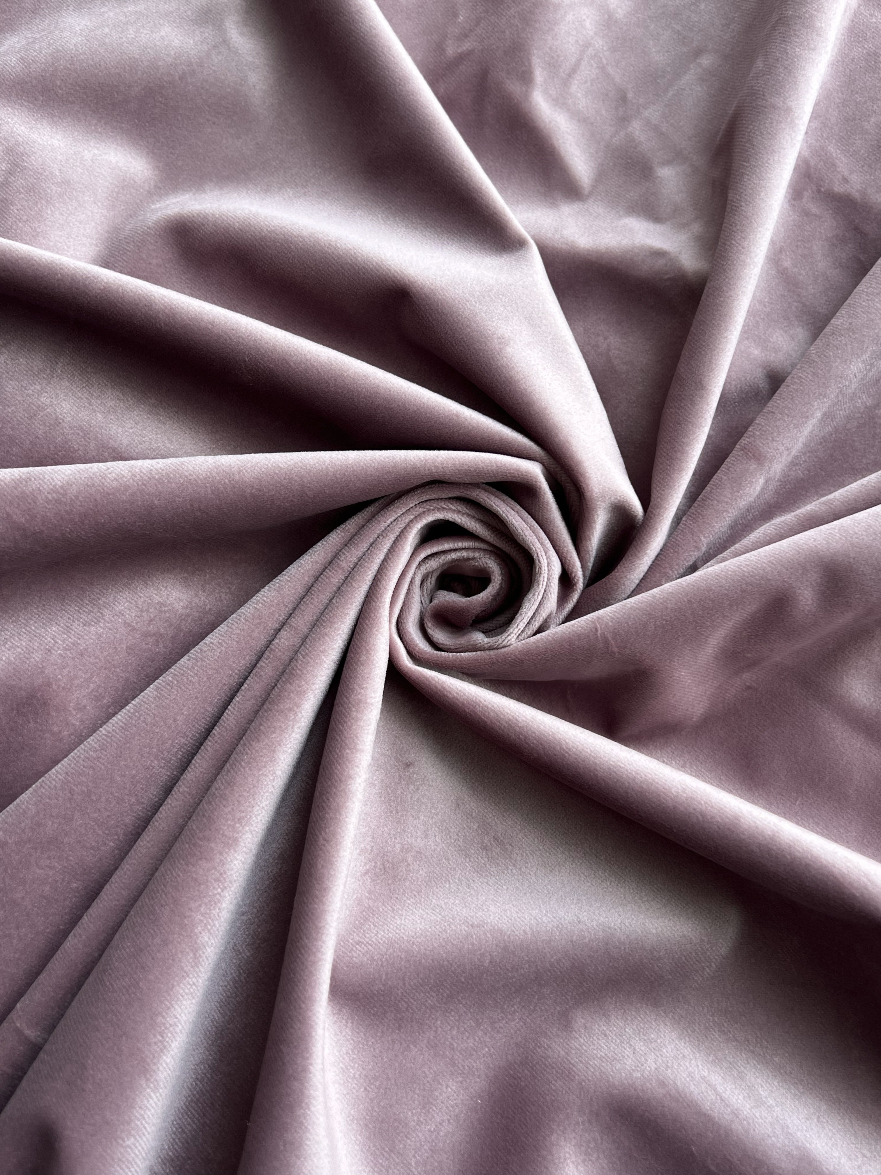 Velvet plain curtains, lavender color