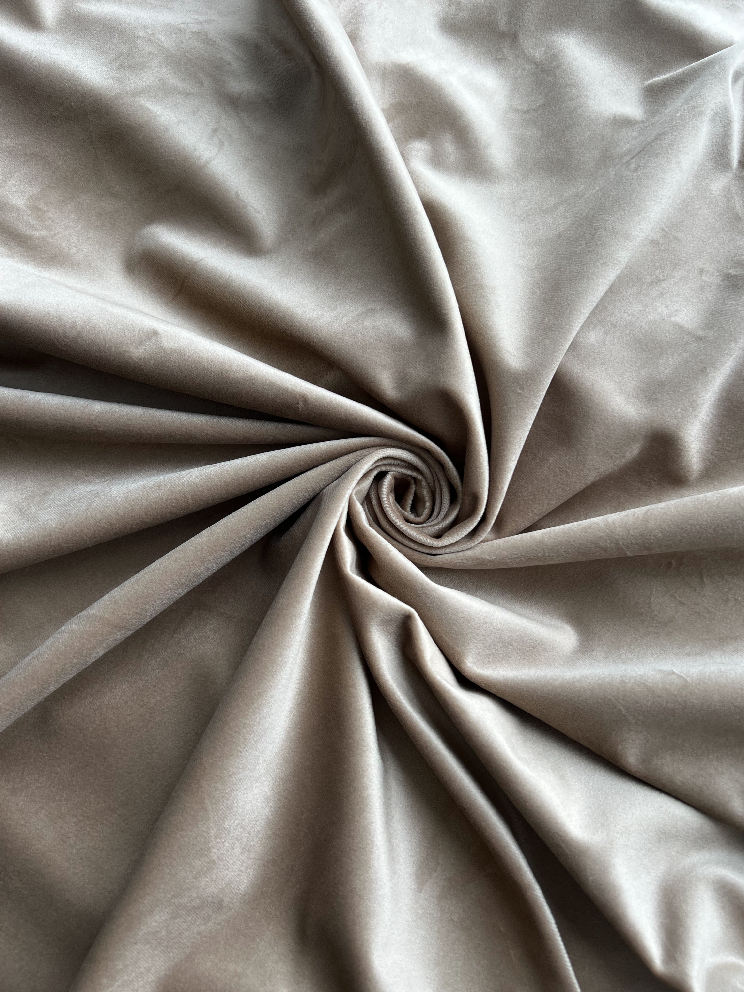 Velvet plain curtains, gold color