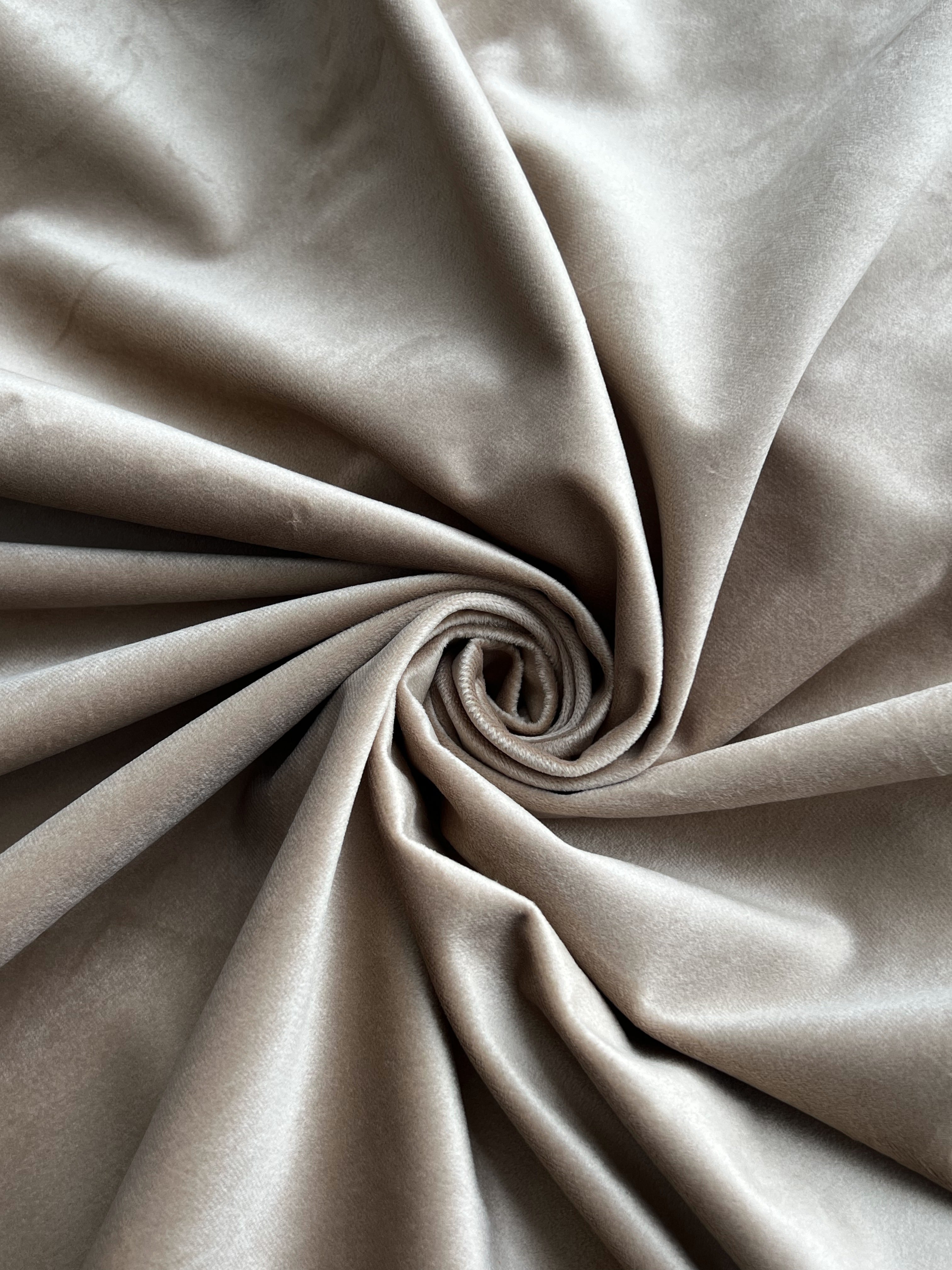 Velvet plain curtains, gold color