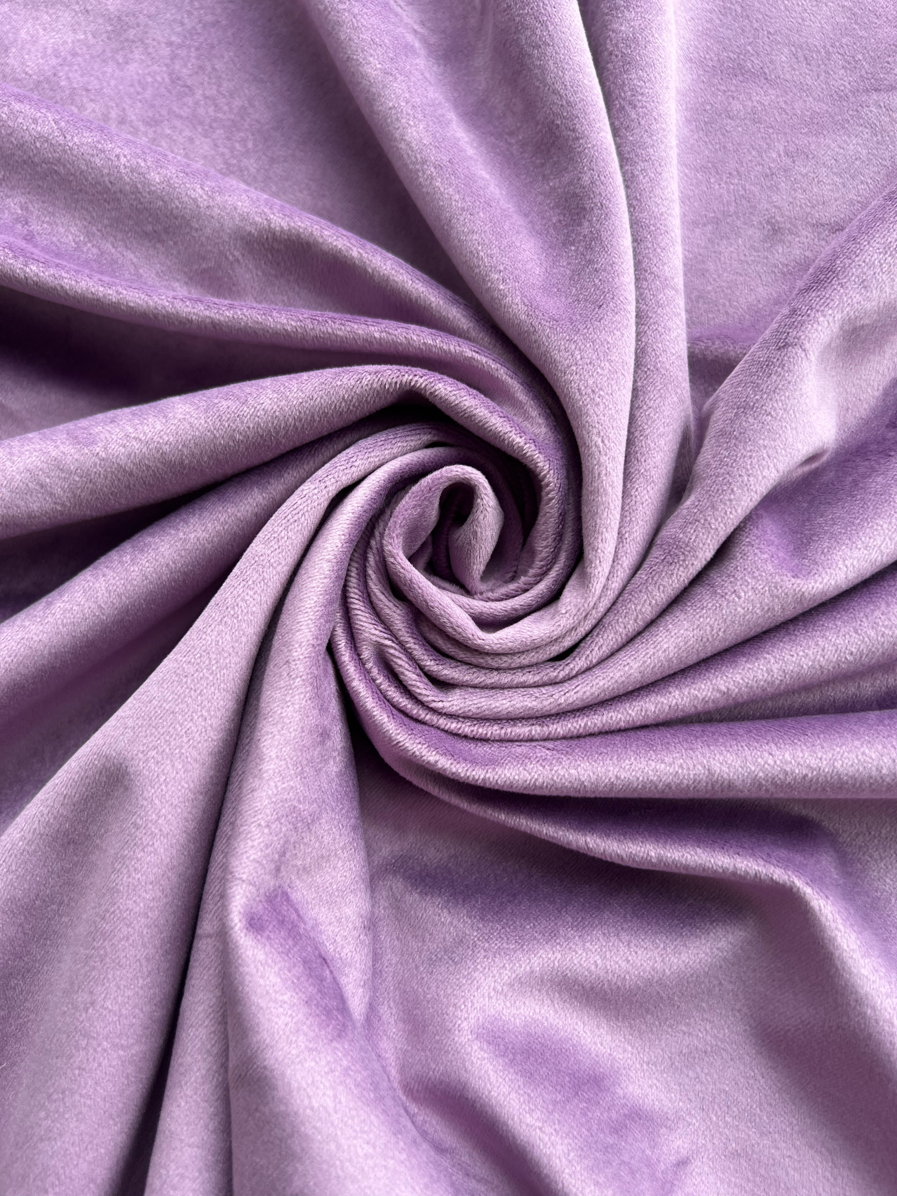 Velvet plain curtains, dark lavender color