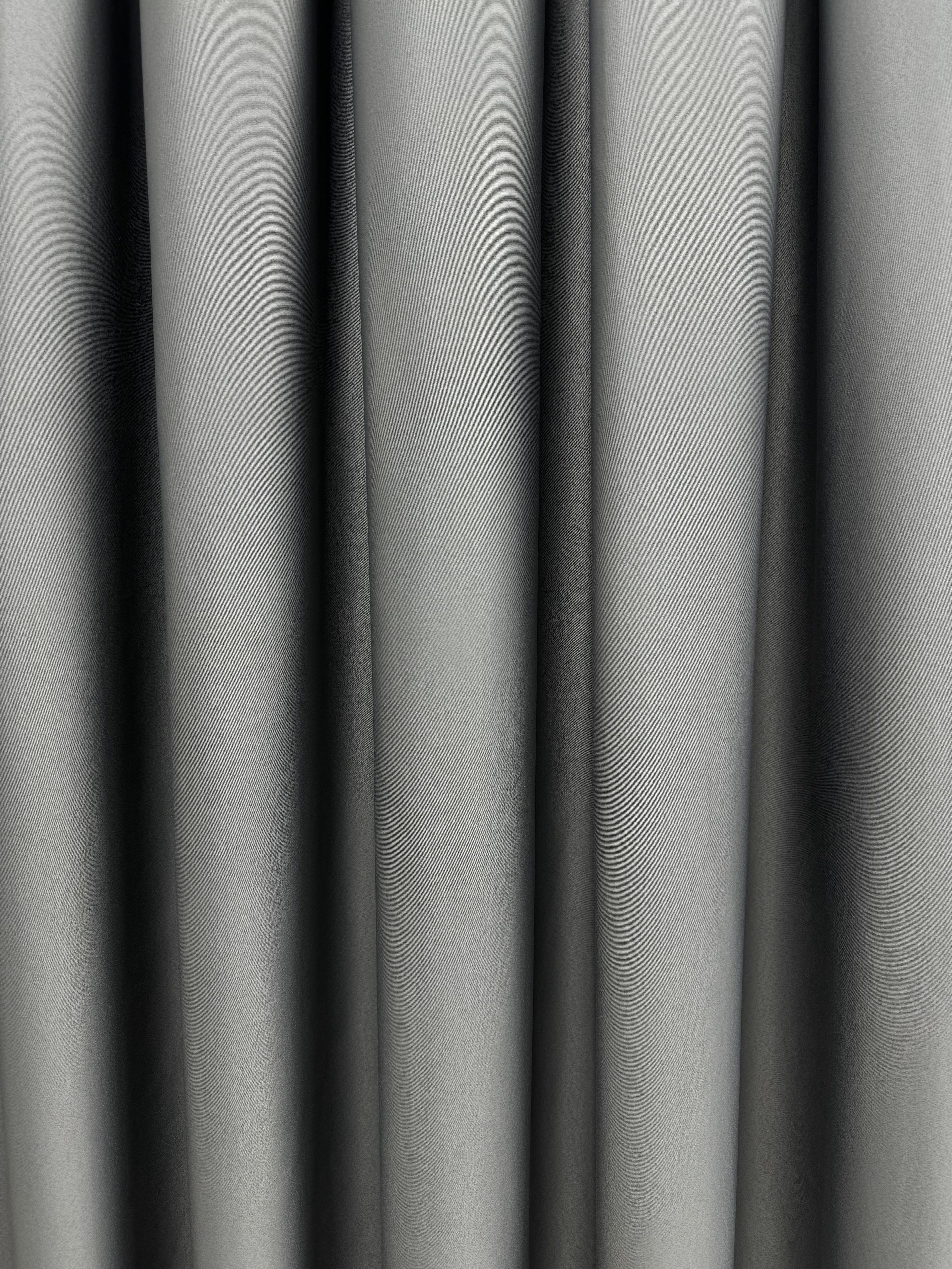 Monochrome "Blackout" curtain, gray color