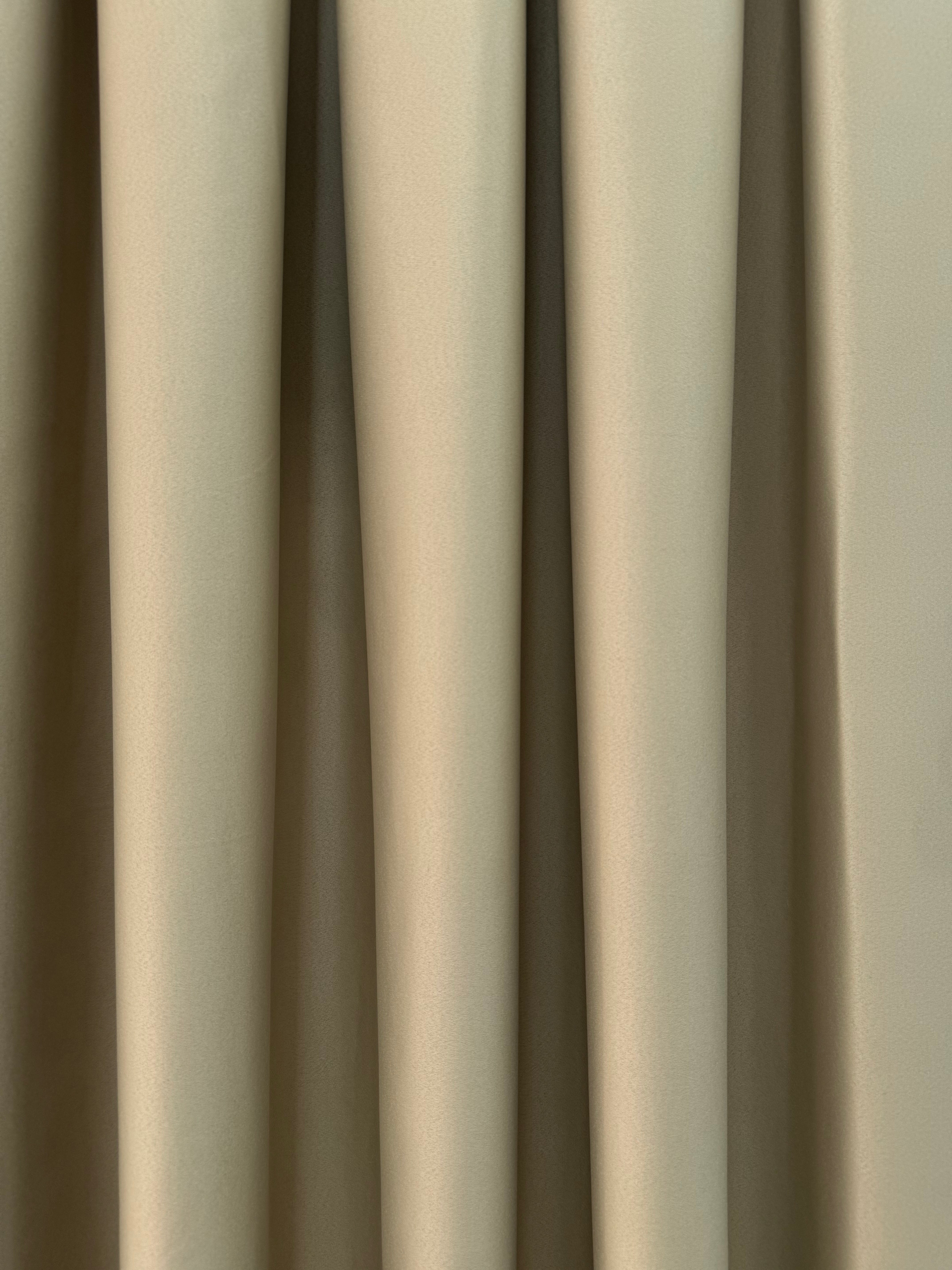 Monochrome "Blackout" curtain, gray-beige color