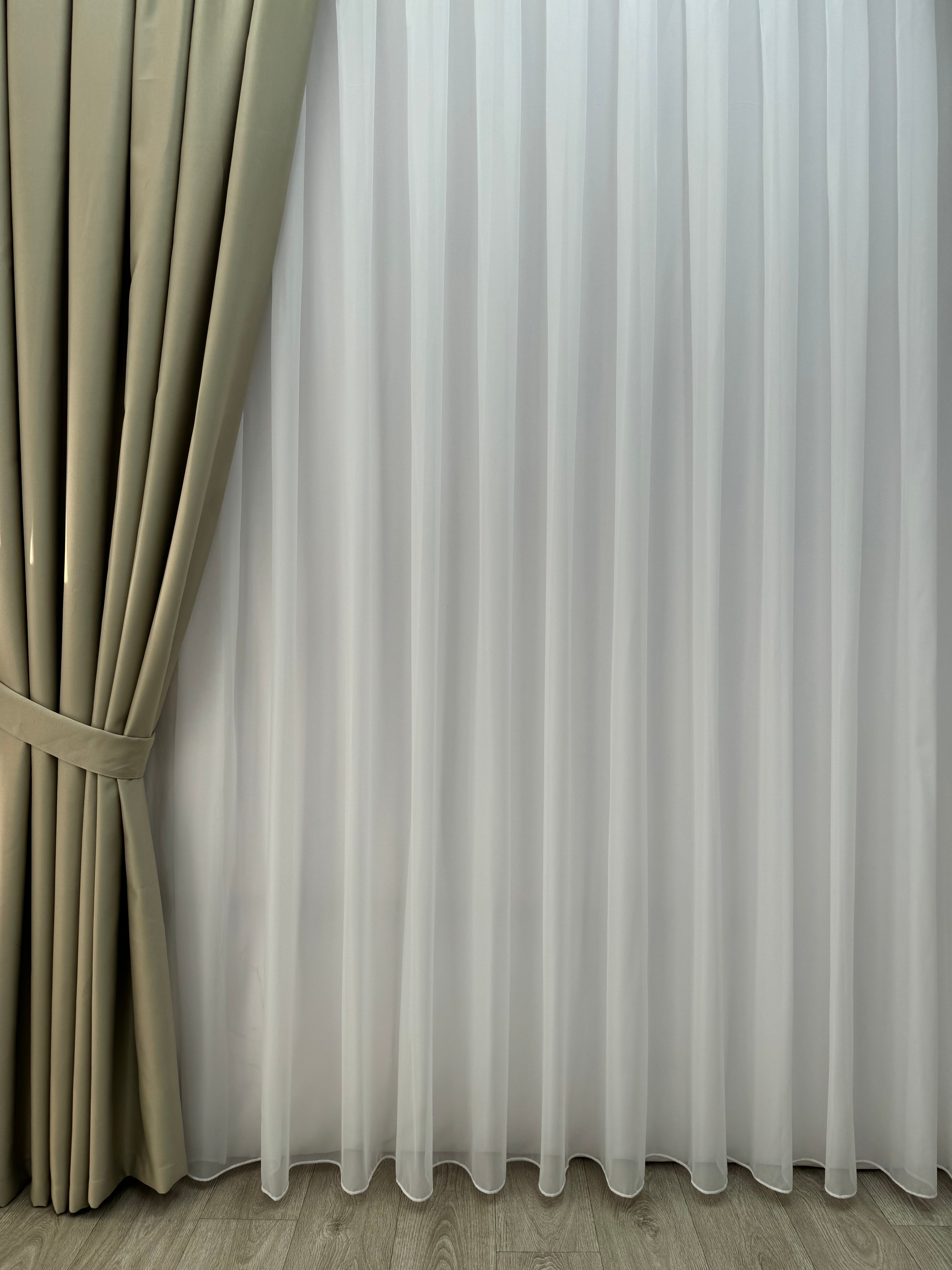 Monochrome "Blackout" curtain, gray-beige color