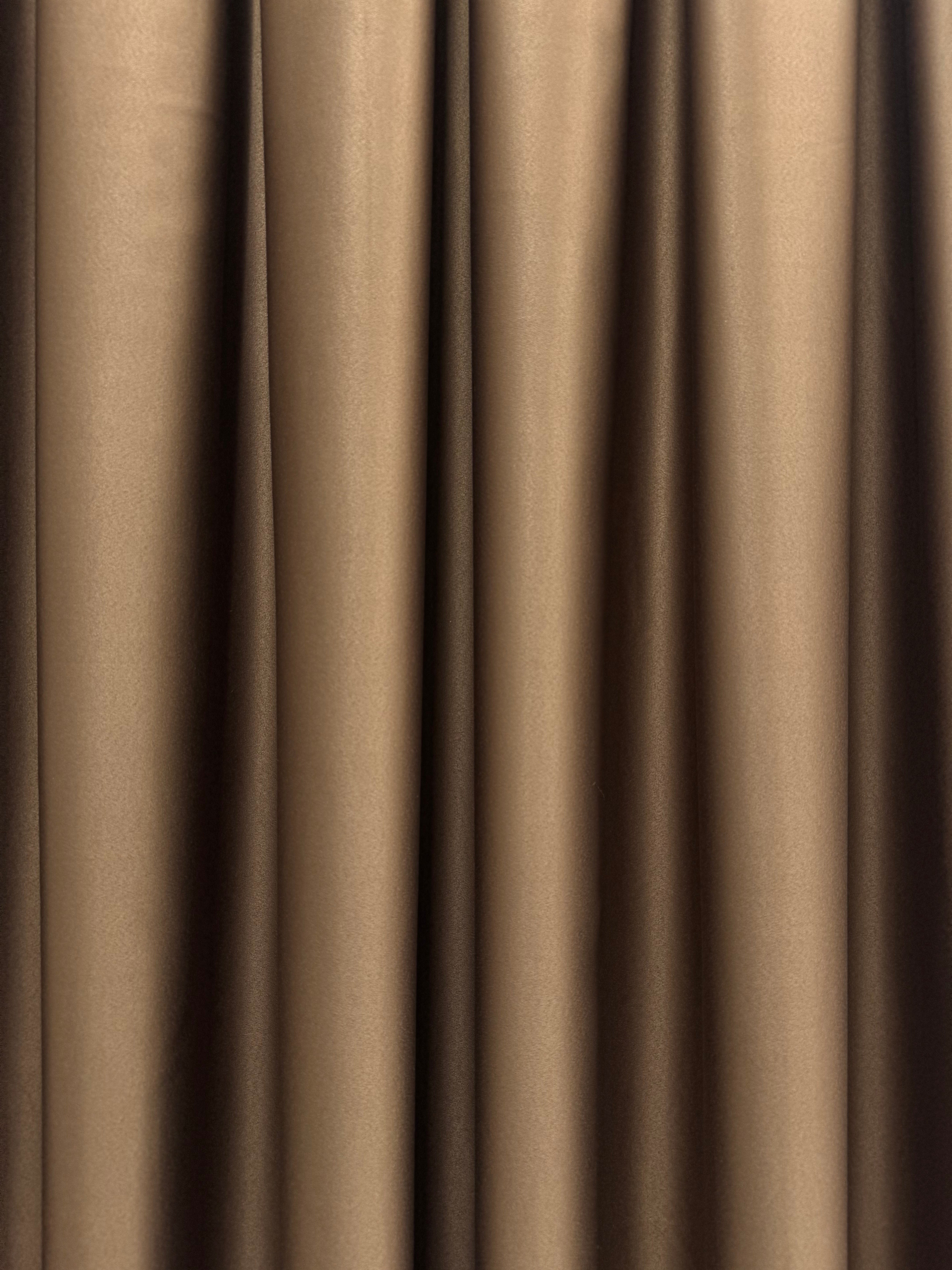 Monochrome "Blackout" curtain, light brown color