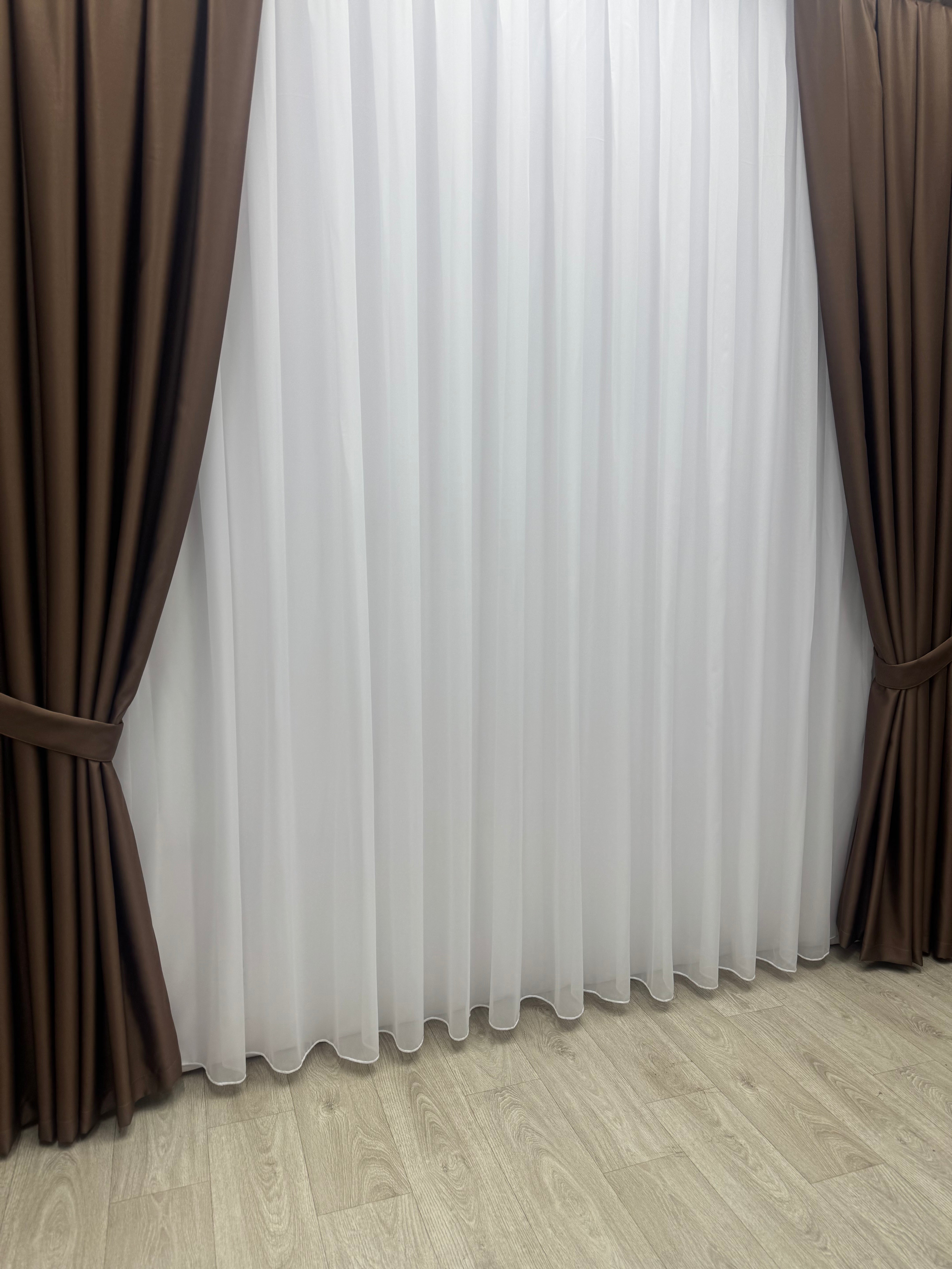 Monochrome "Blackout" curtain, light brown color