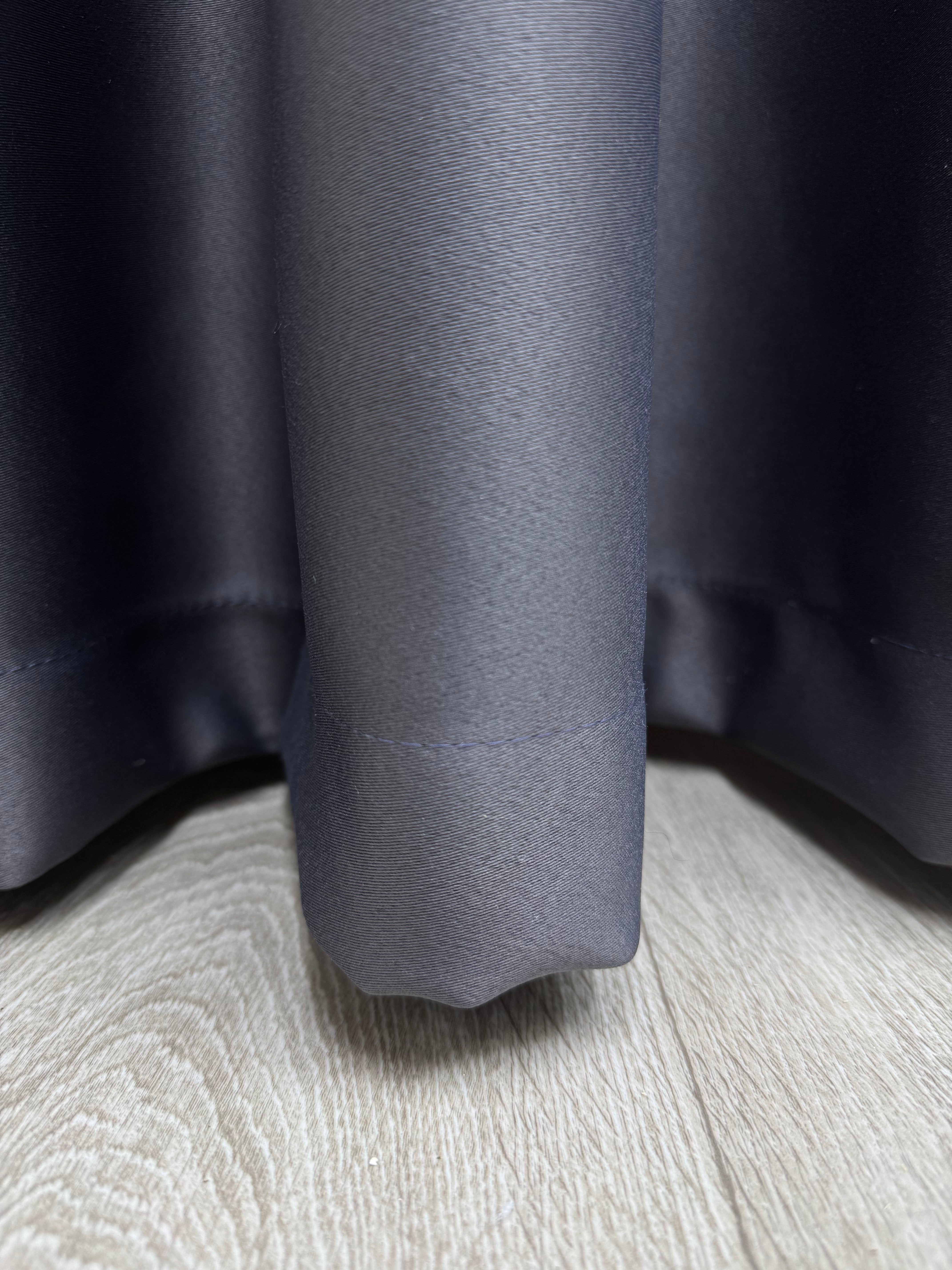 Monochrome "Blackout" curtain, dark gray color