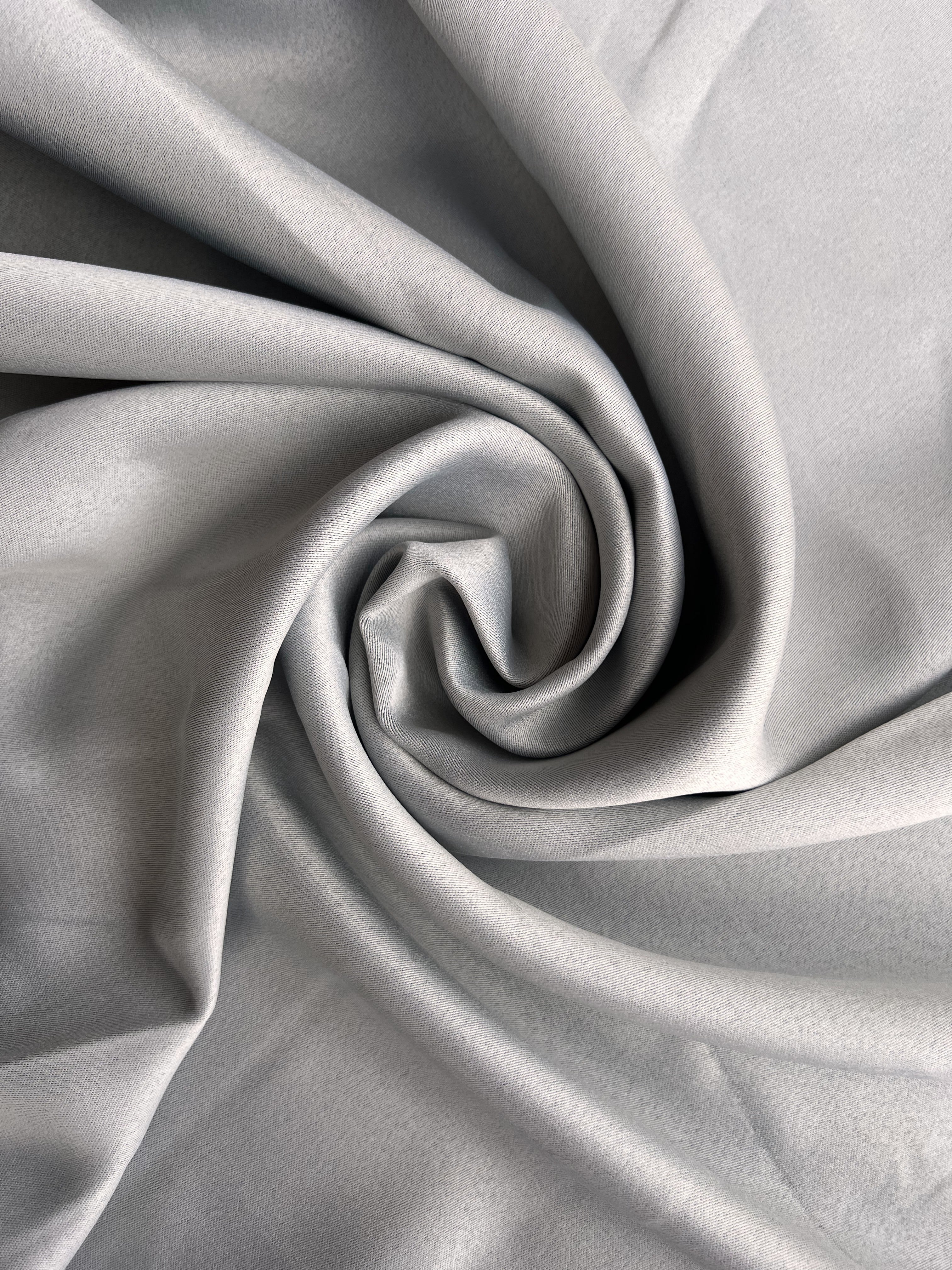 Monochrome "Blackout" curtain, light gray color