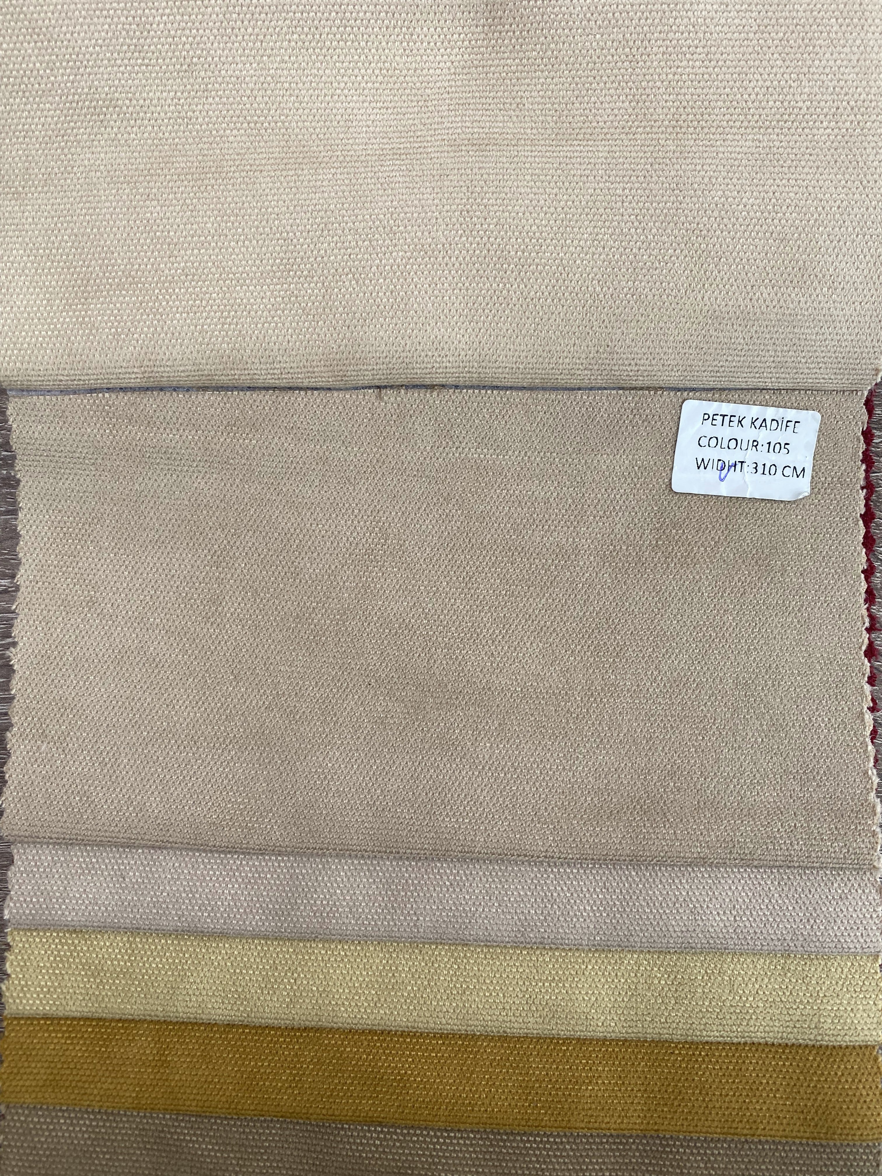 Plain microvelor curtain, sand color