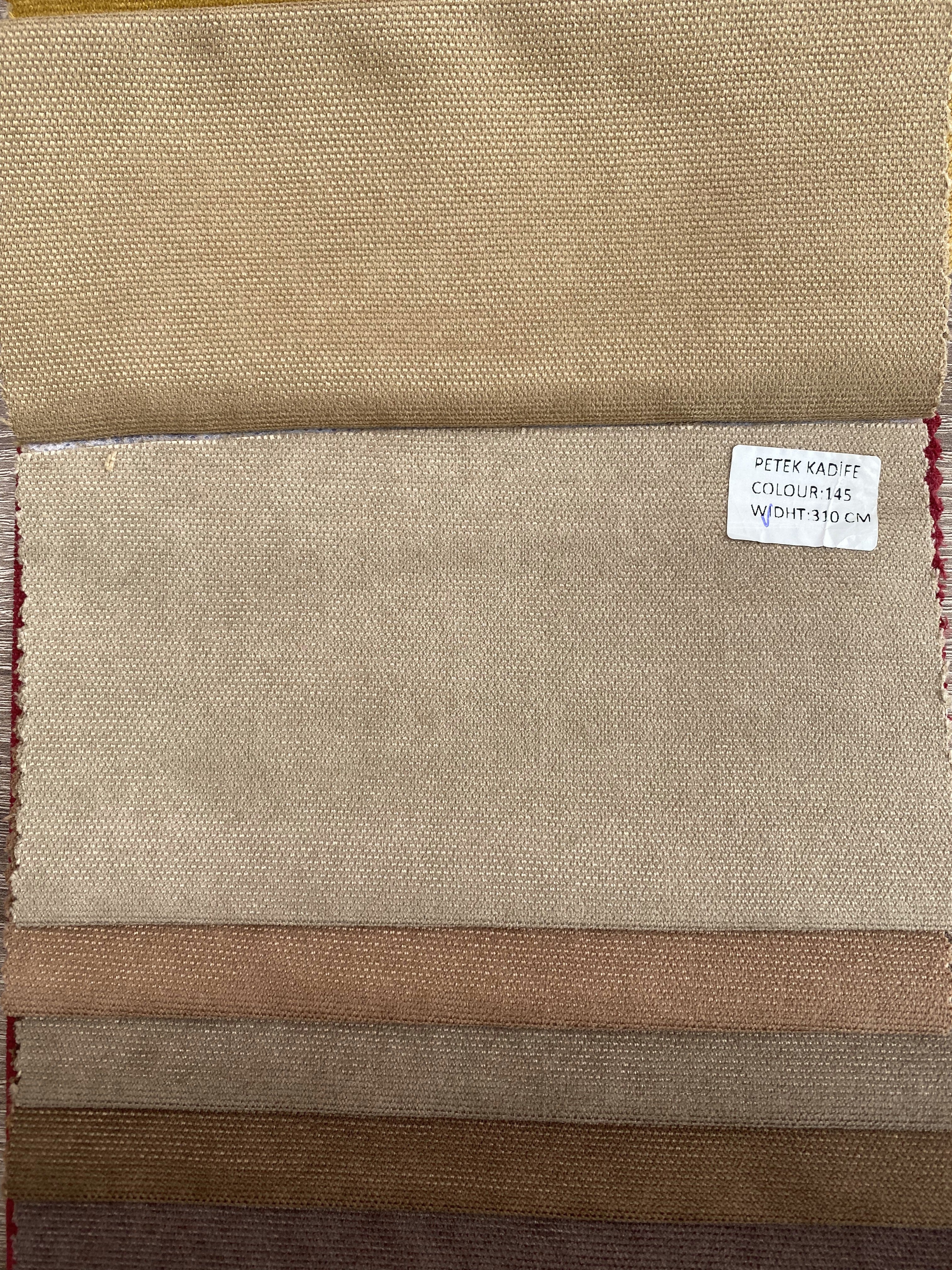 Plain microvelor curtain, cappuccino color